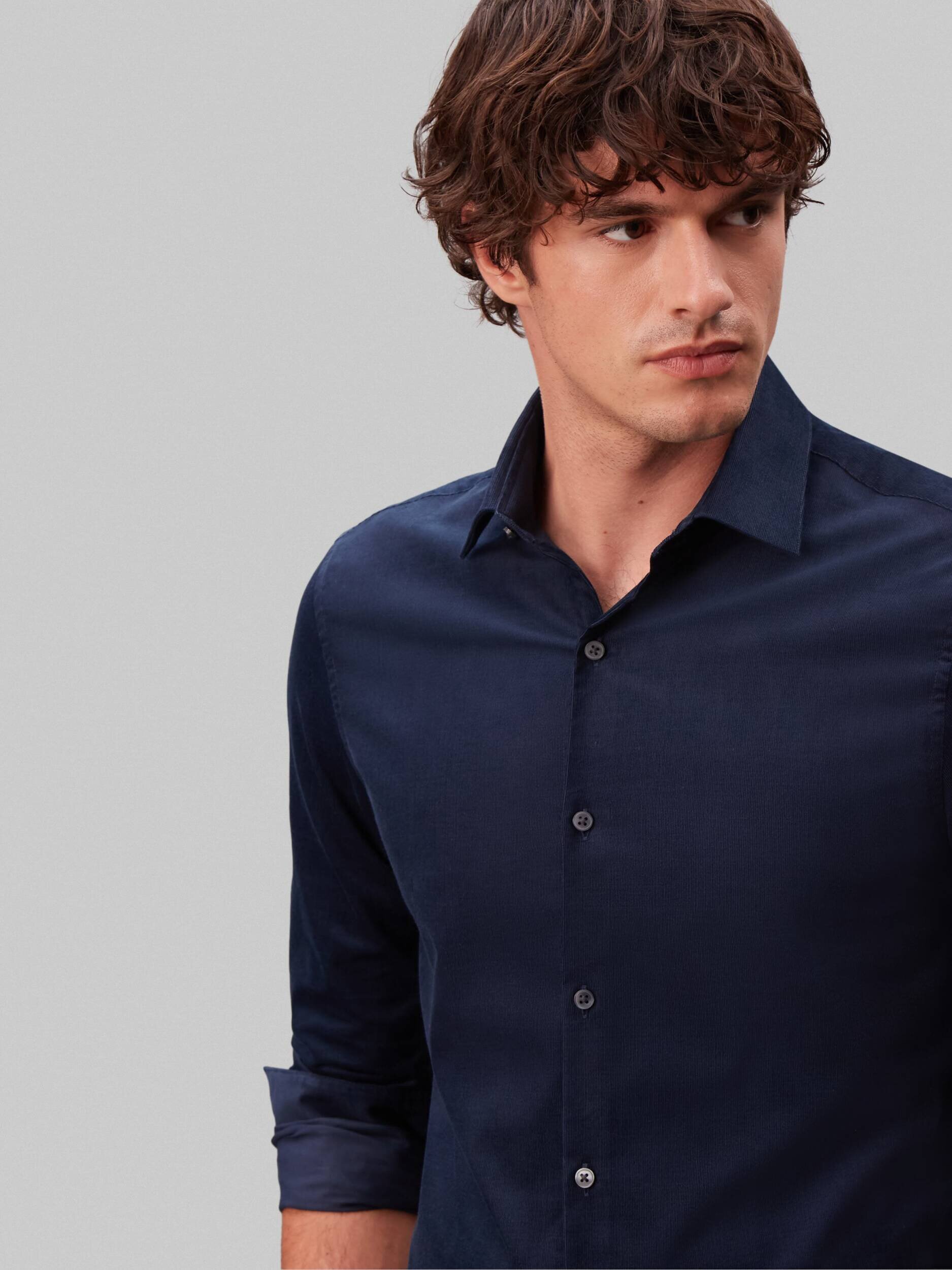 Calvin Klein Cămașă | Slim Fit | catifea reiată
