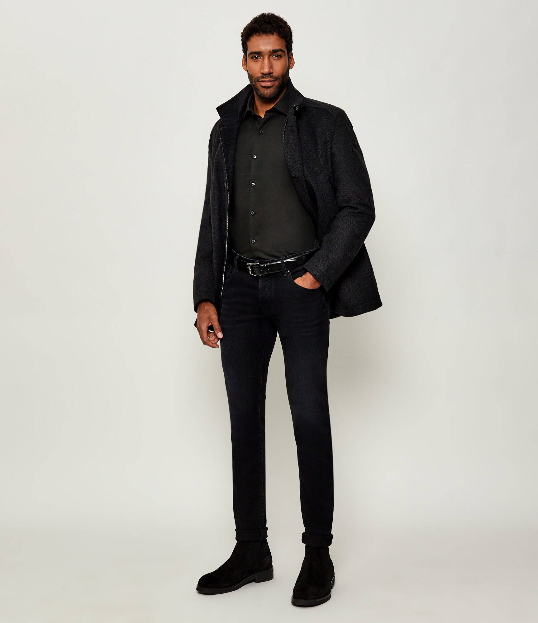 Calvin Klein Cămașă | Slim Fit cu adaos de lână