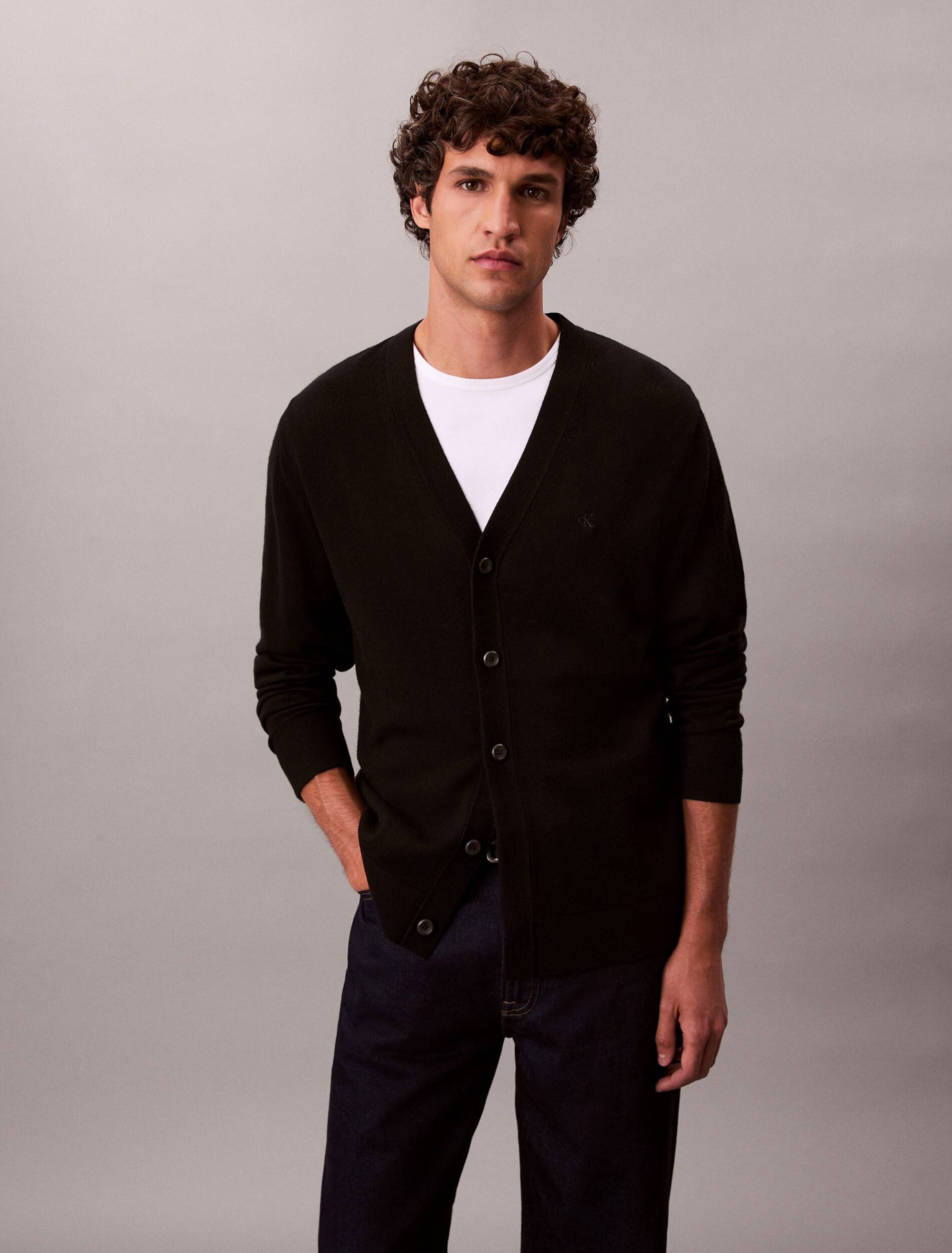 Calvin Klein De lână cardigan | regular fit