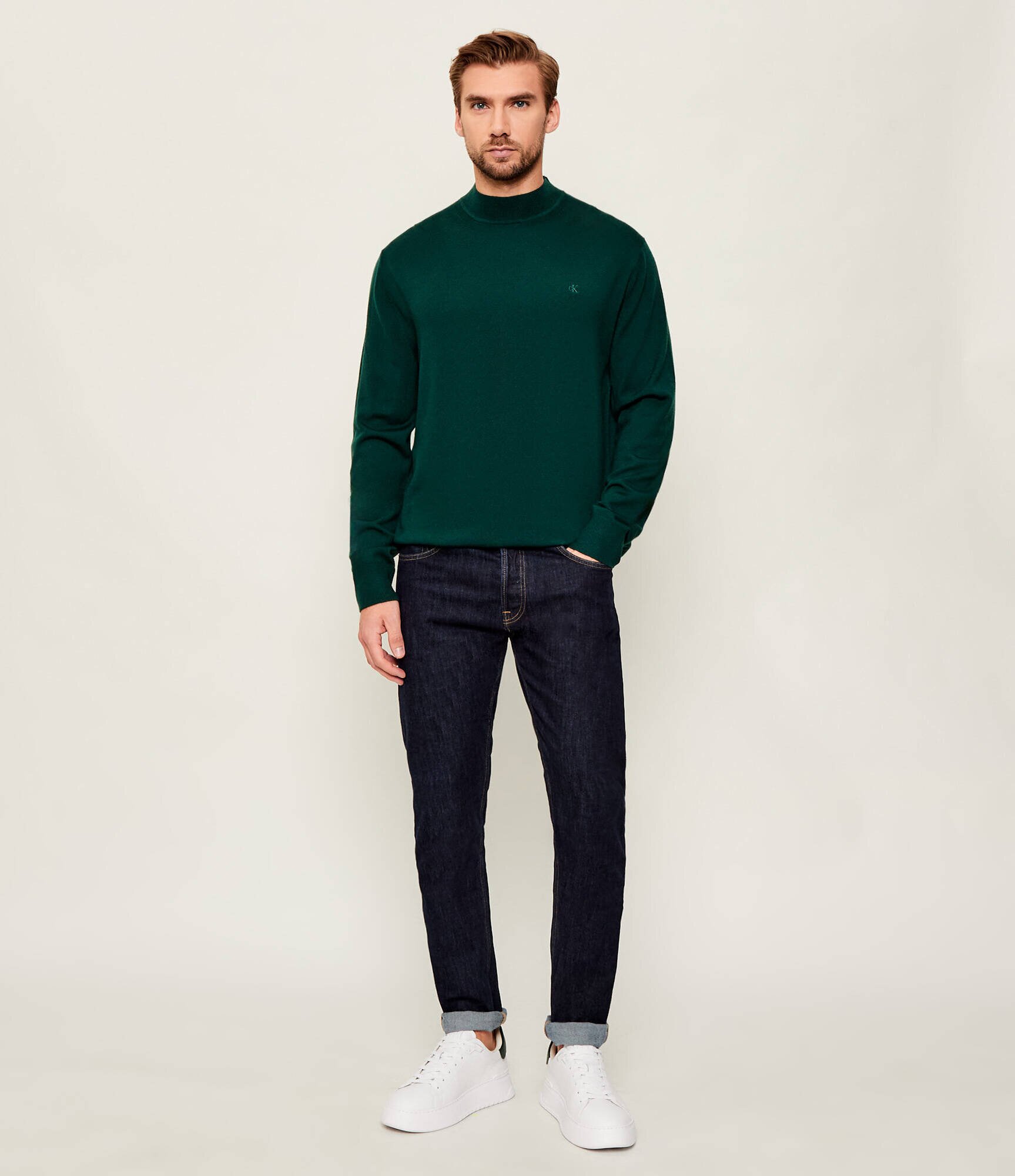 Calvin Klein De lână guler înalt | regular fit