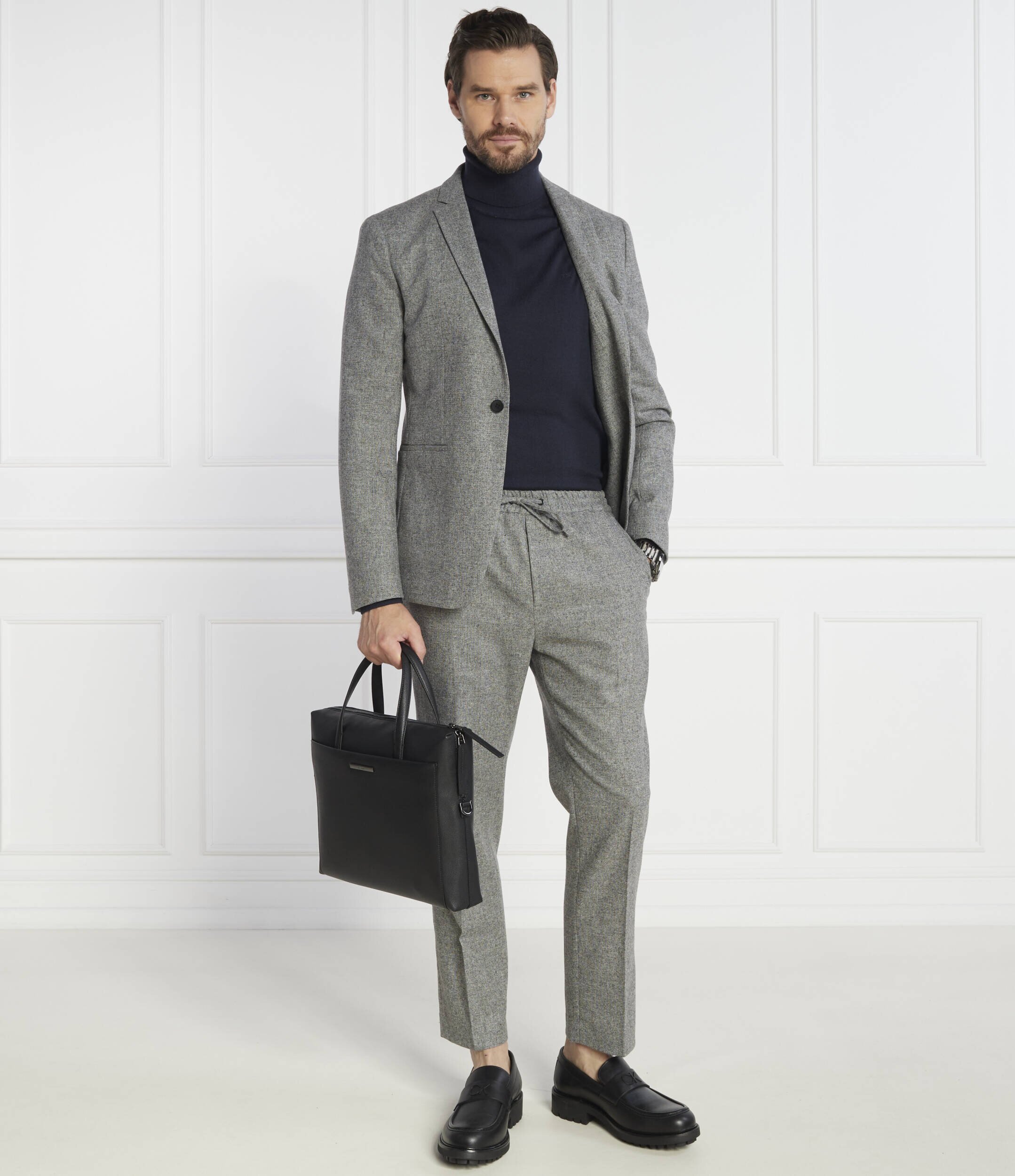 Calvin Klein De lână maletă | Slim Fit