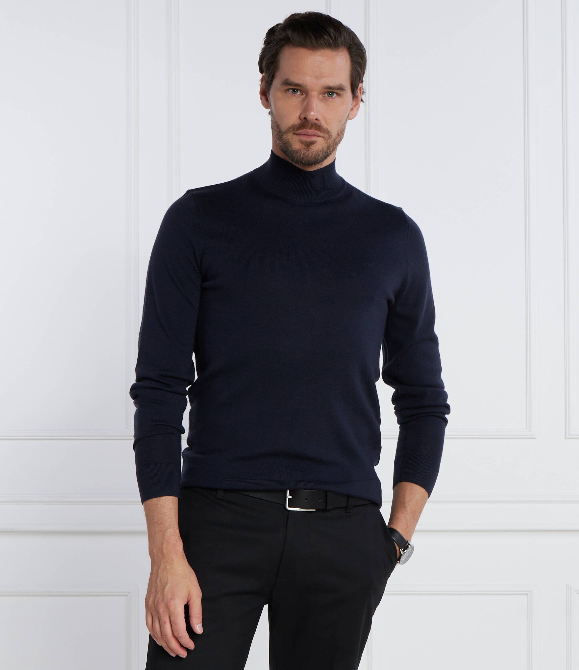 Calvin Klein De lână maletă | Slim Fit