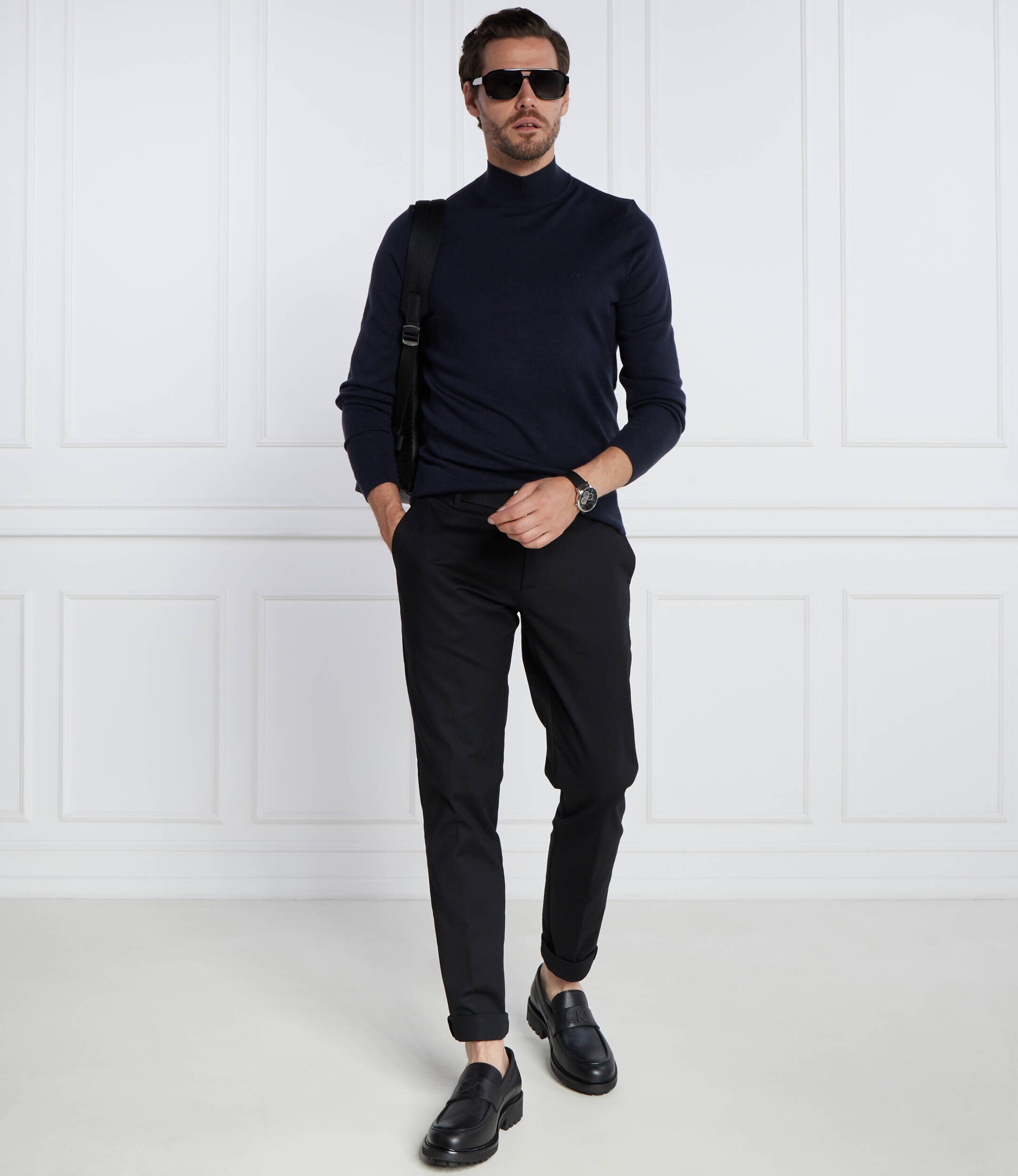 Calvin Klein De lână maletă | Slim Fit