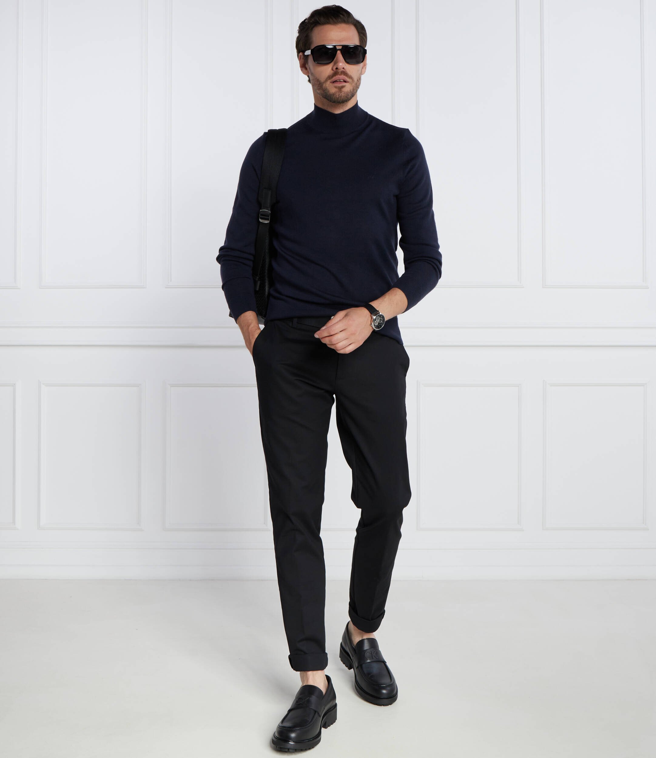 Calvin Klein De lână maletă | Slim Fit