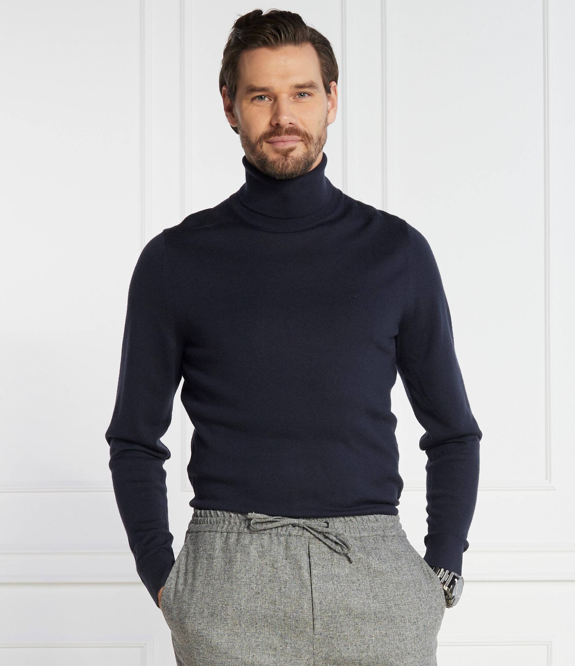 Calvin Klein De lână maletă | Slim Fit