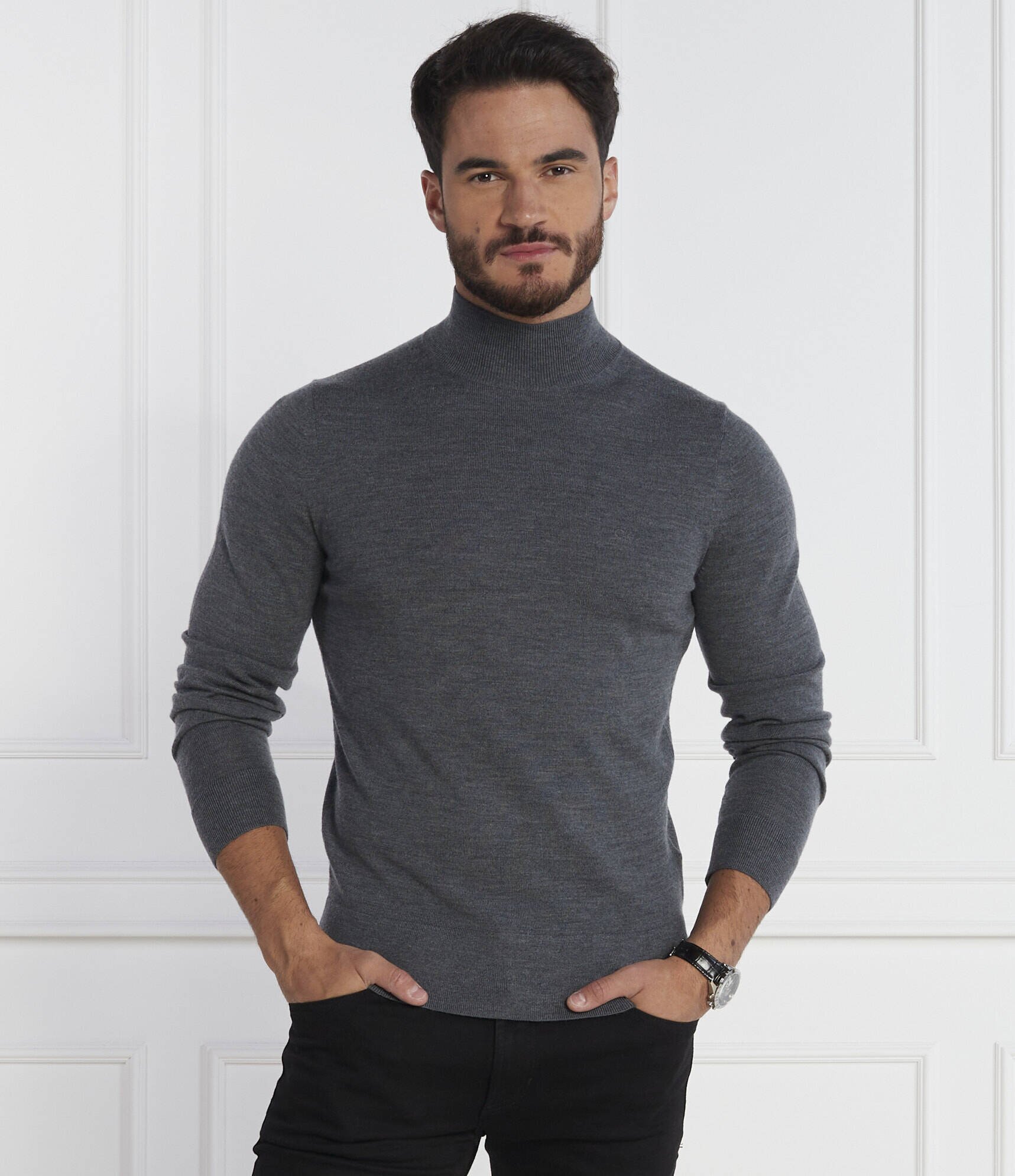 Calvin Klein De lână maletă | Slim Fit