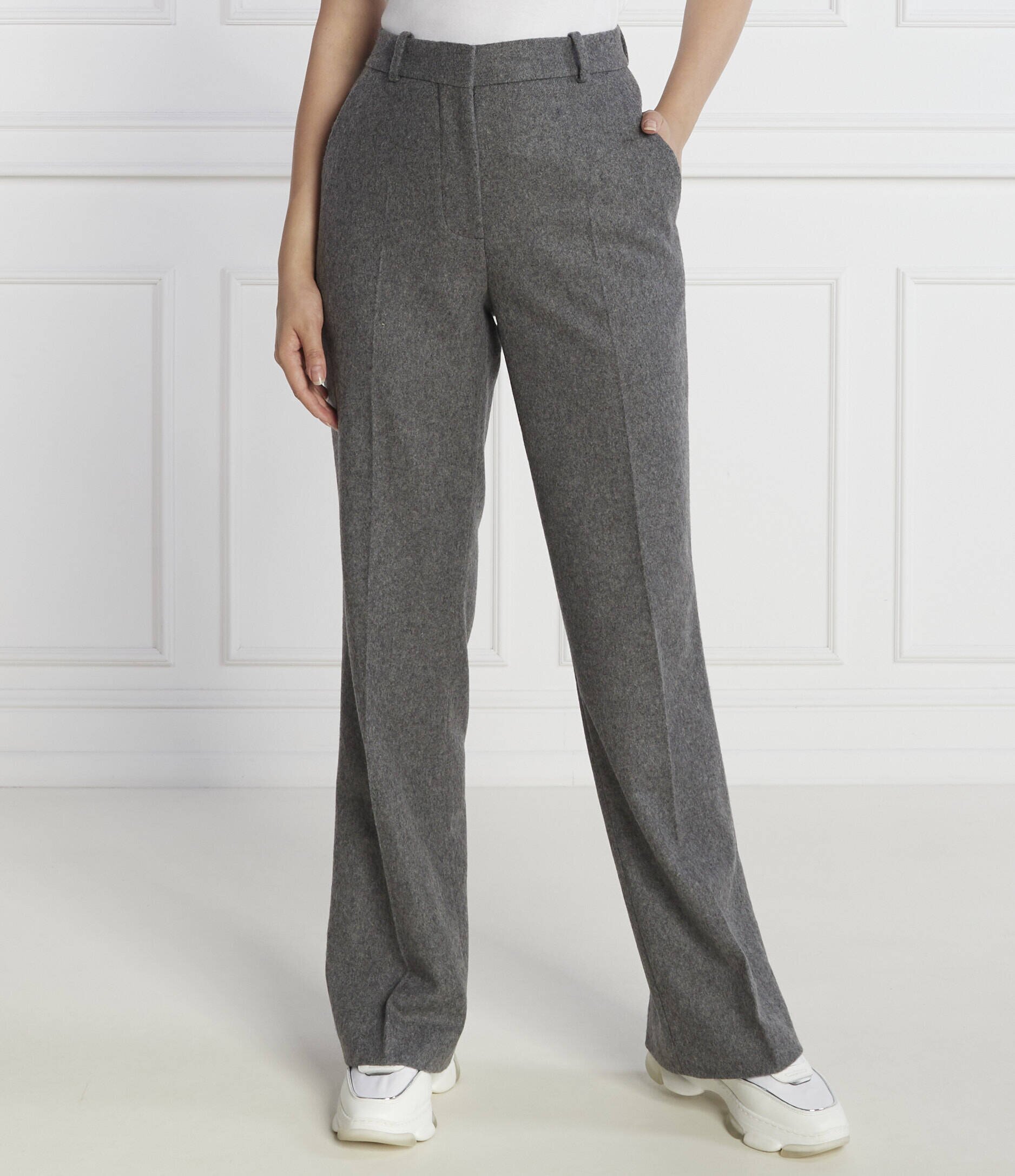 Calvin Klein De lână pantaloni | Regular Fit