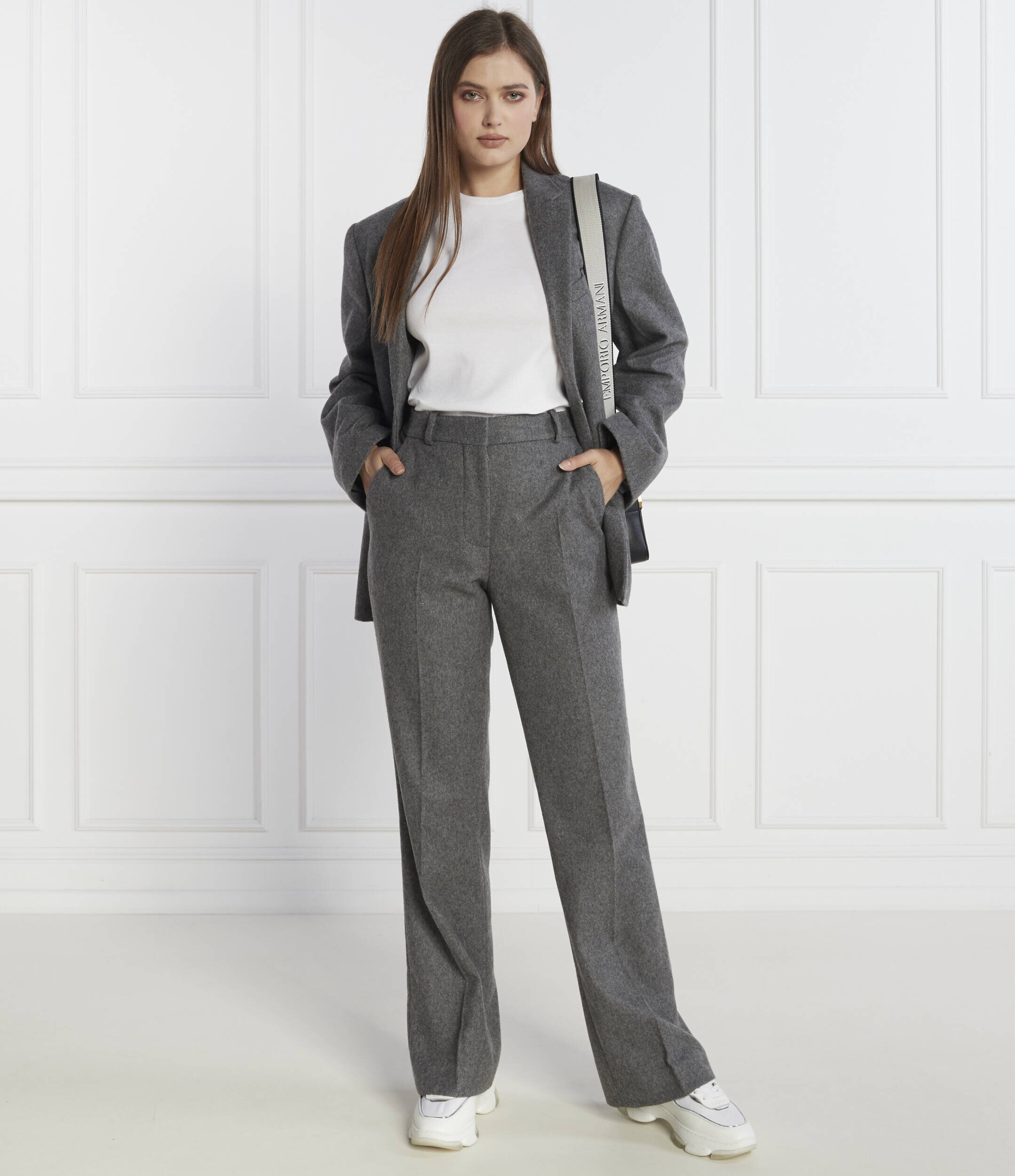 Calvin Klein De lână pantaloni | Regular Fit