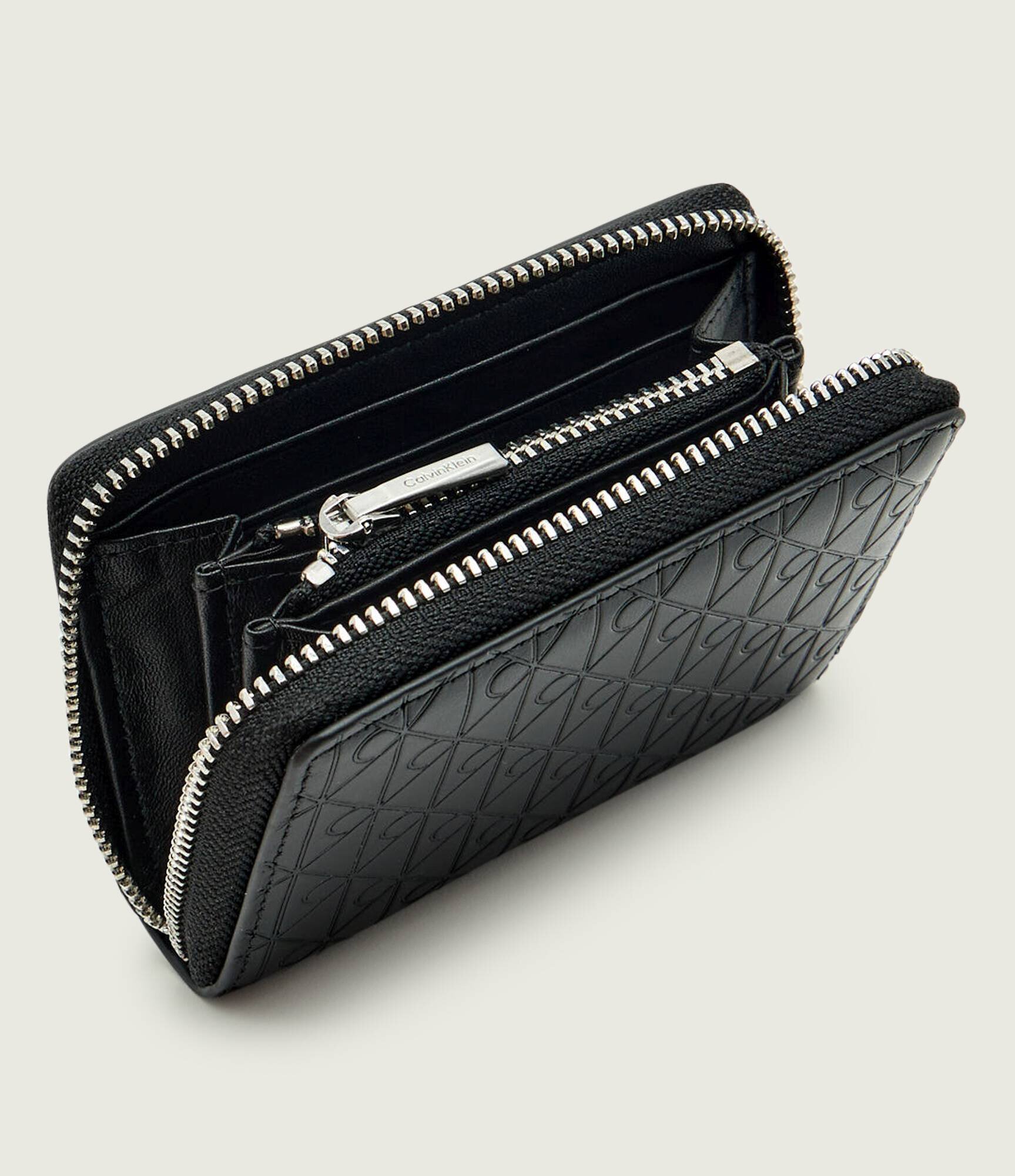 Calvin Klein De piele portofel EMBLEM EMBOSS