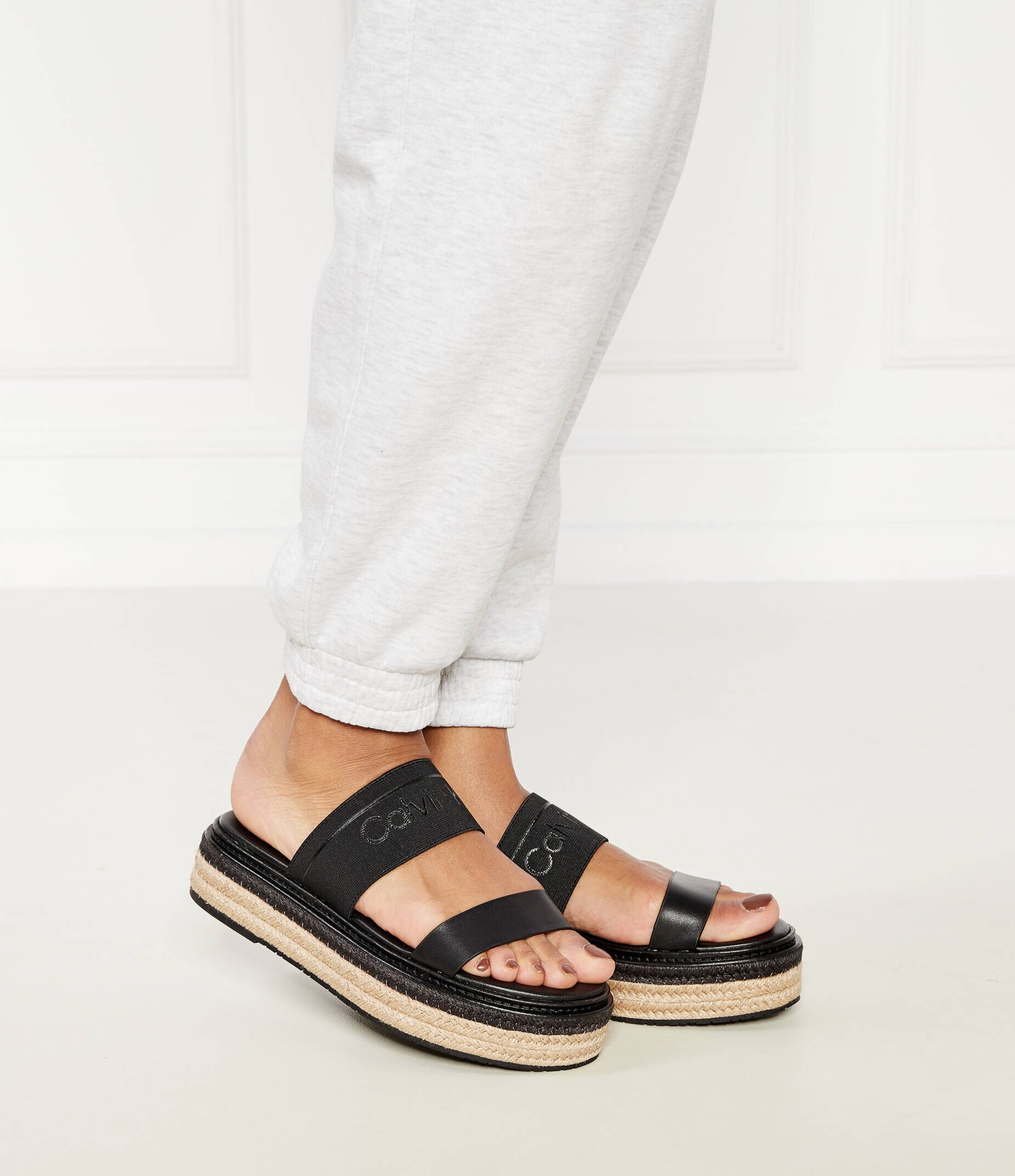 Calvin Klein De piele șlapi