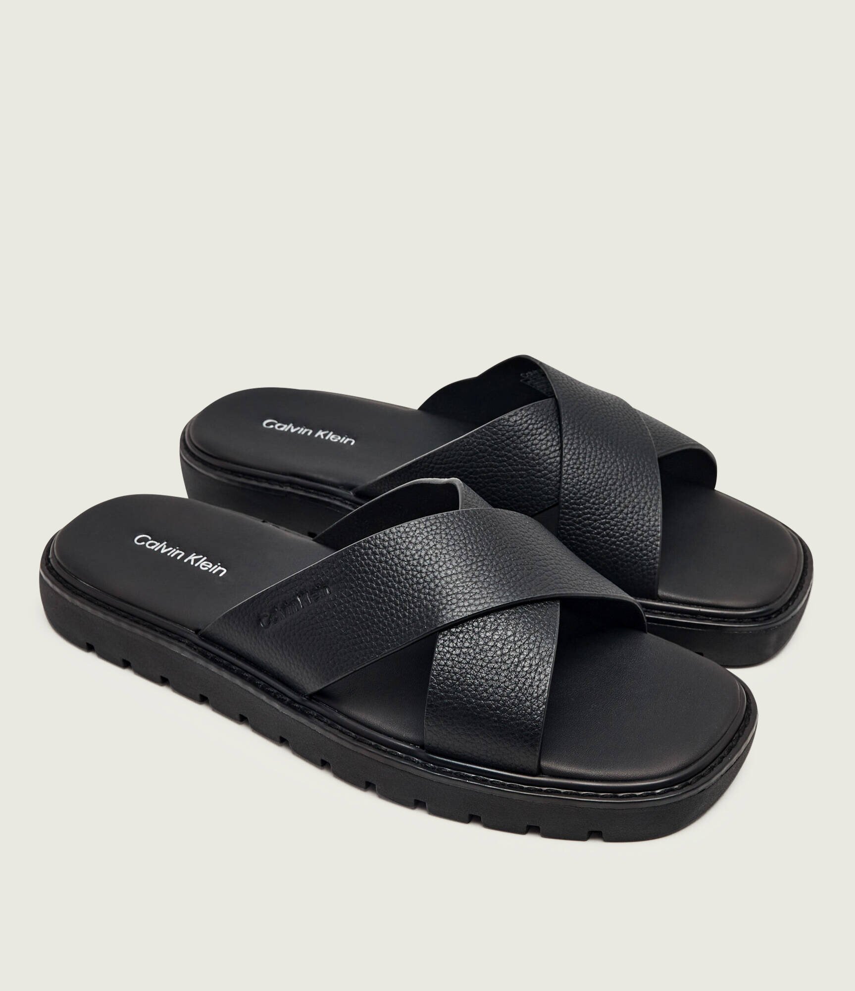 Calvin Klein De piele șlapi