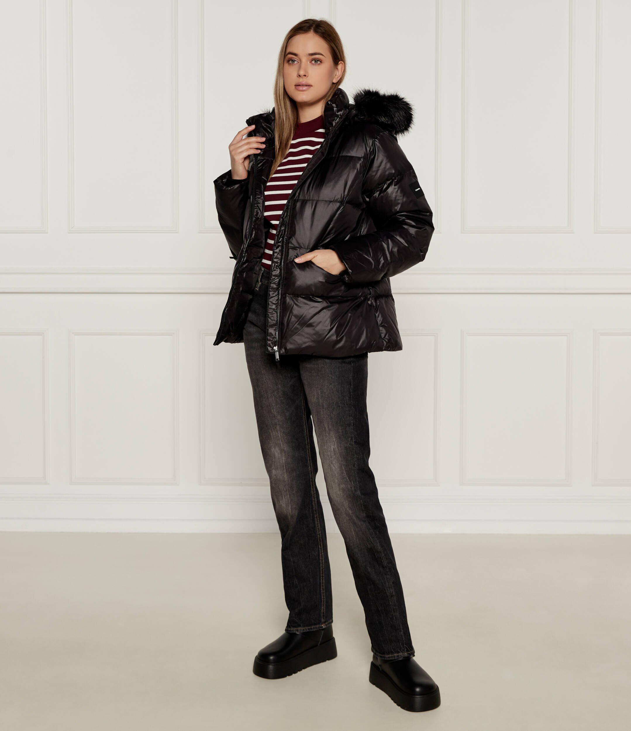 Calvin Klein De puf geacă | Regular Fit