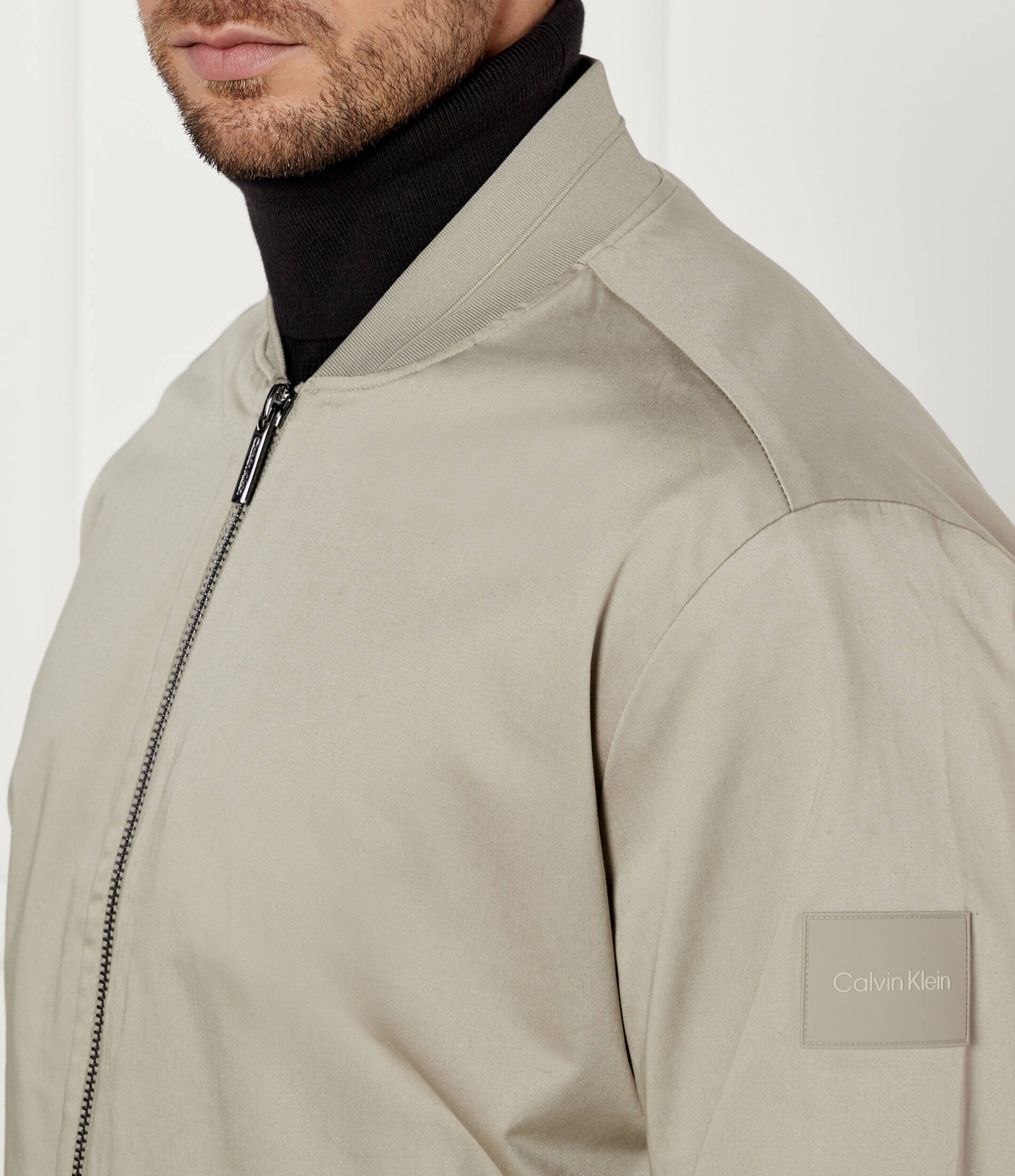 Calvin Klein De satin geacă | Regular Fit