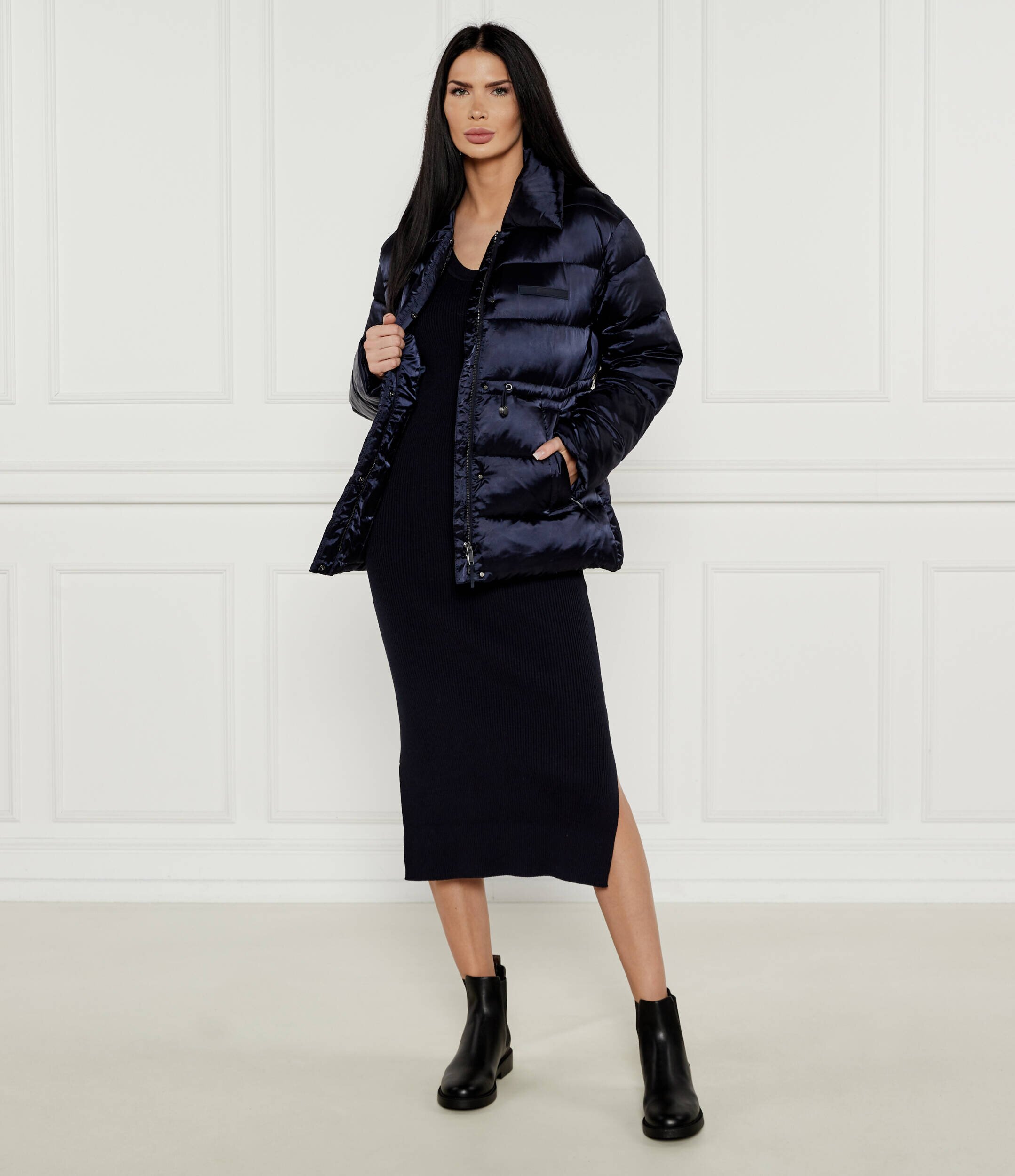 Calvin Klein De satin geacă | Regular Fit
