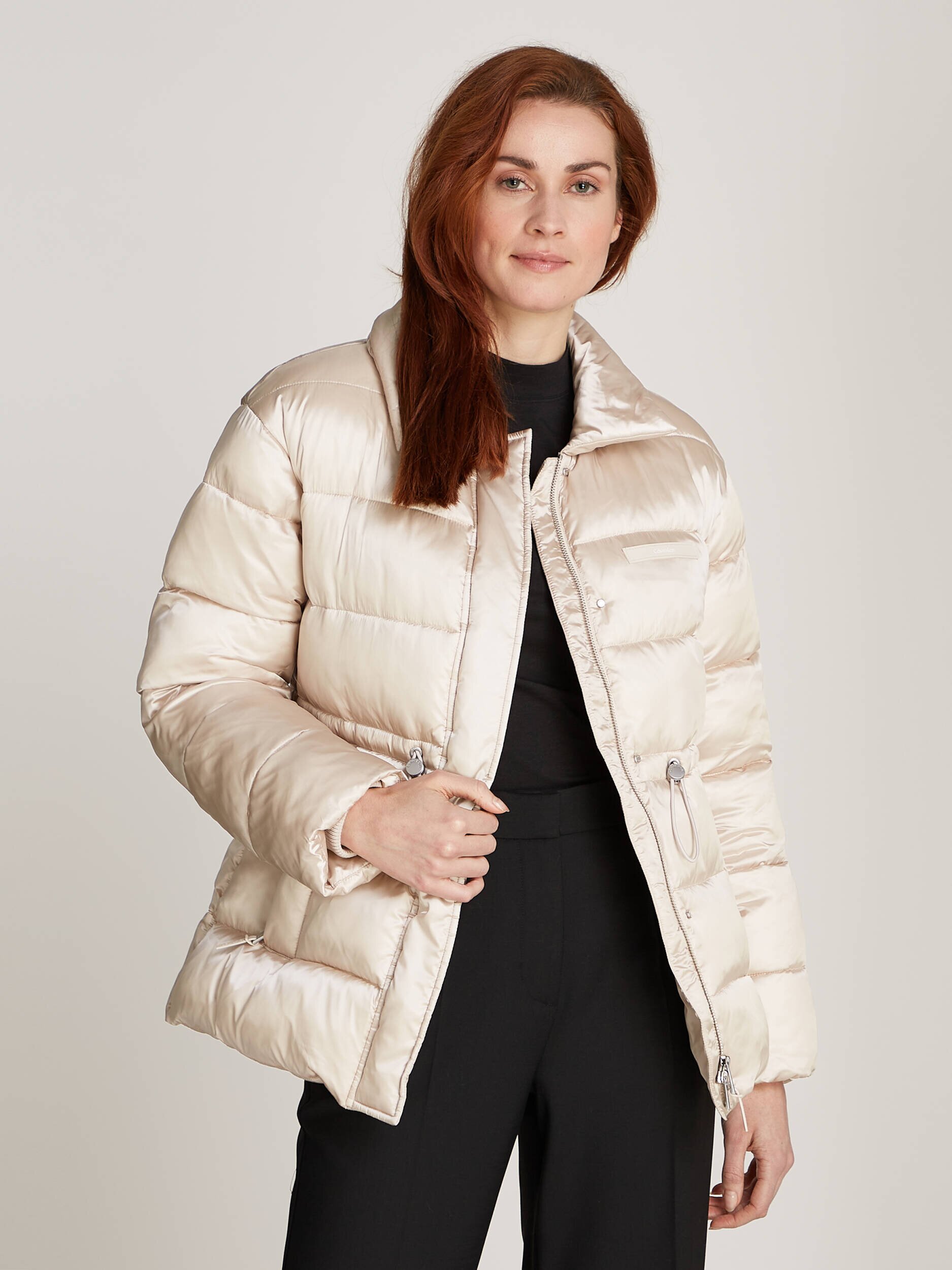 Calvin Klein De satin geacă | Regular Fit
