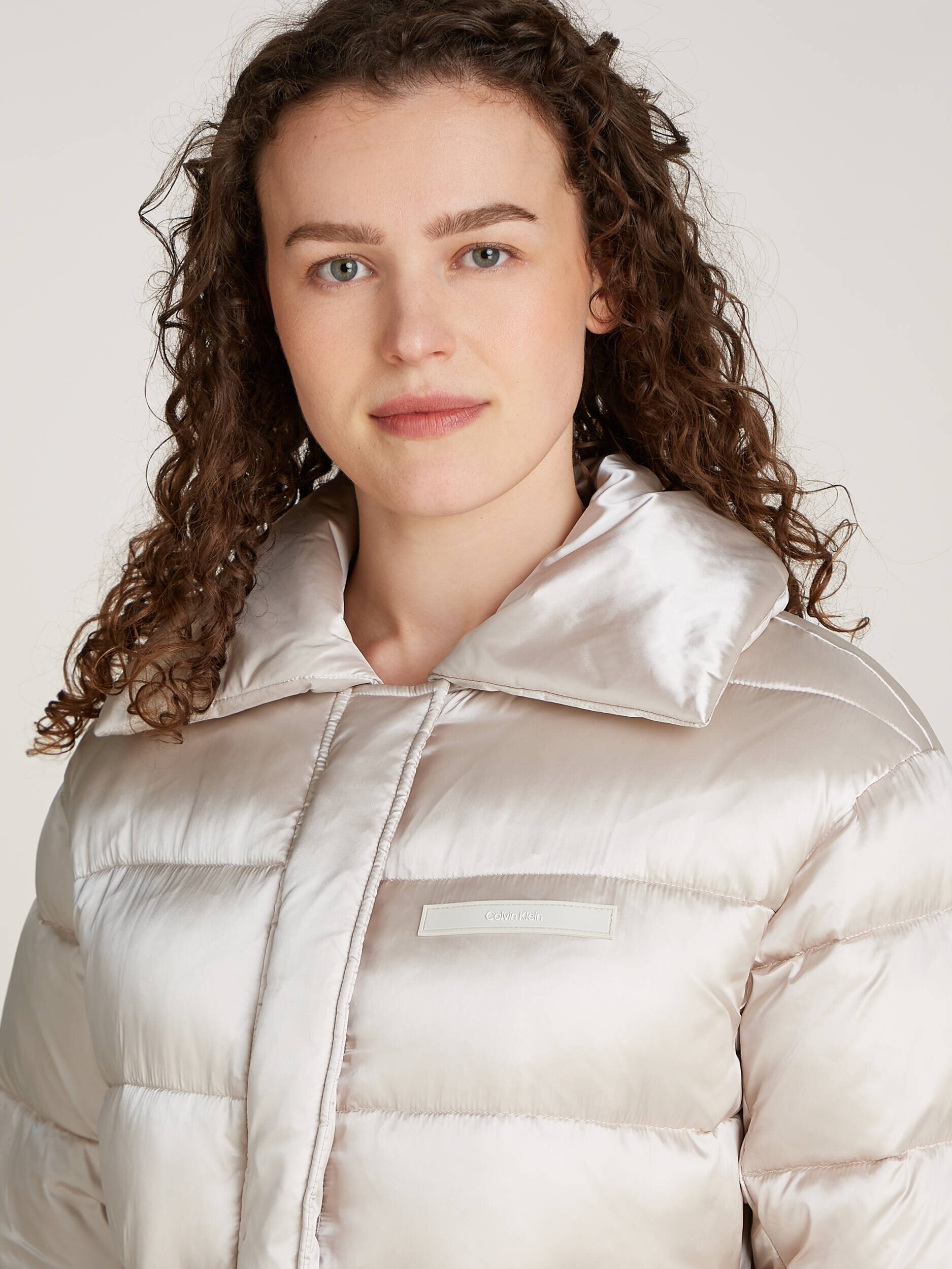 Calvin Klein De satin geacă | Regular Fit