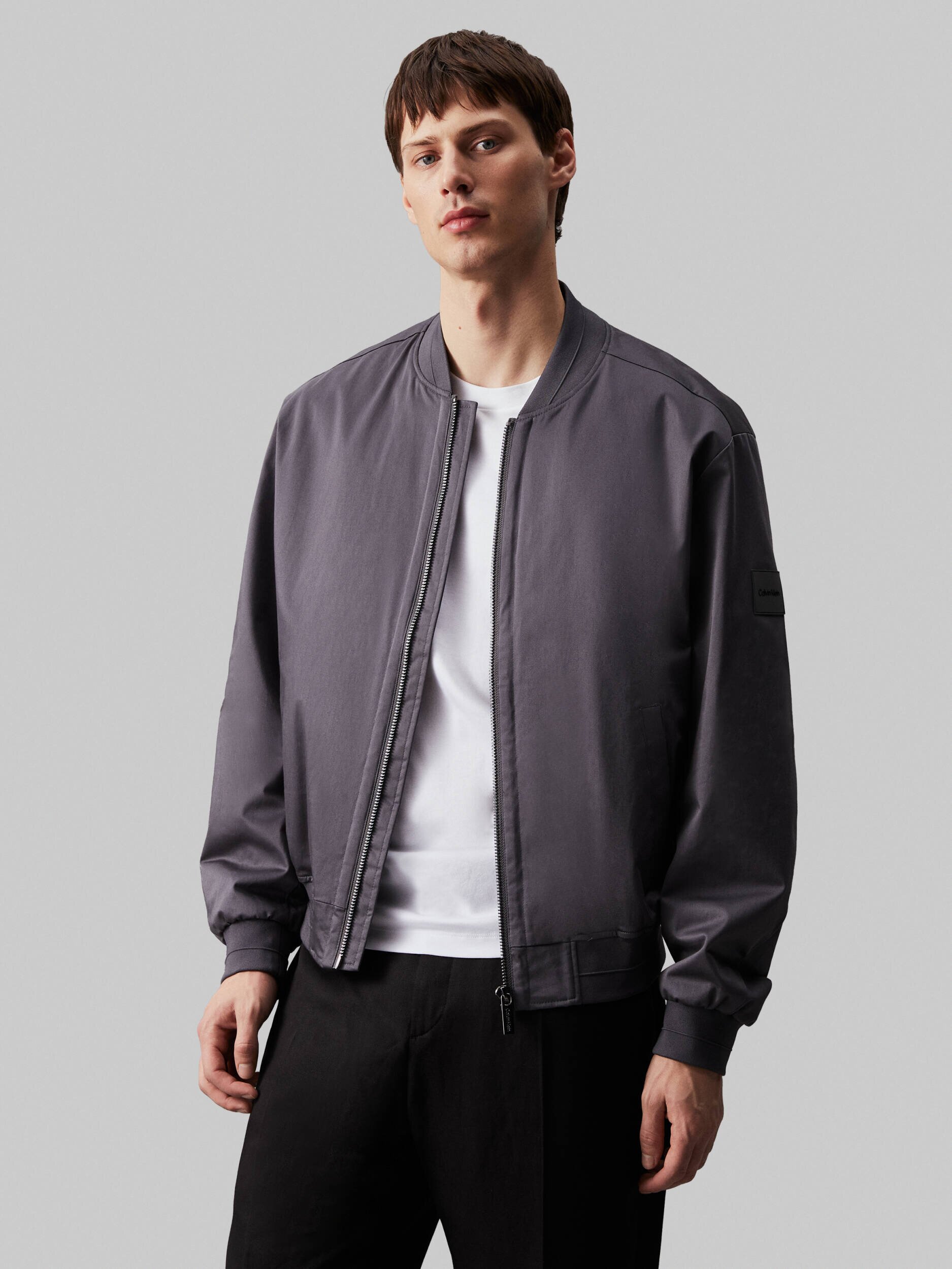 Calvin Klein De satin geacă | Regular Fit