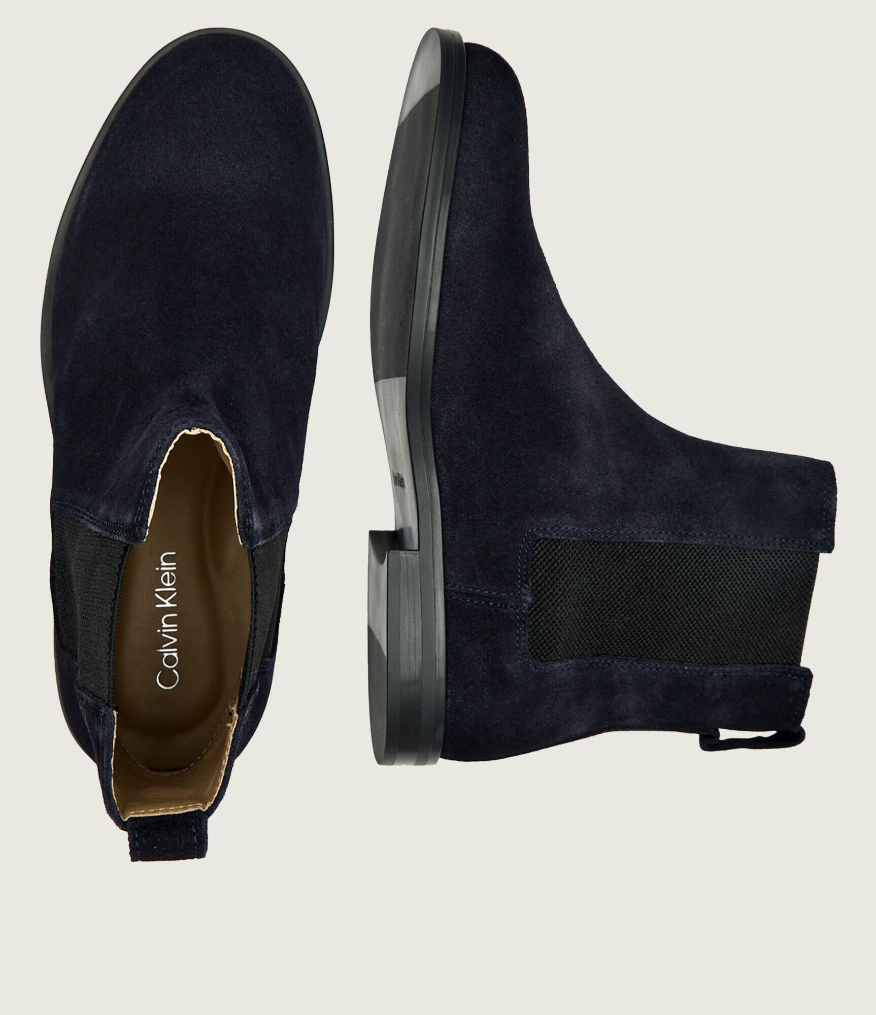 Calvin Klein Ghete chelsea Chelsea | piele întoarsă