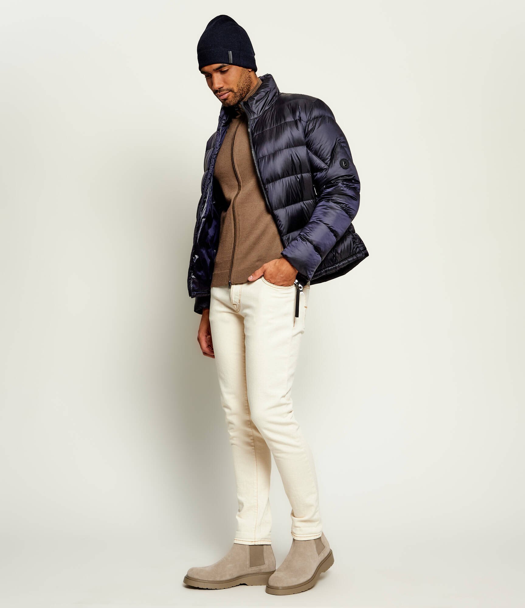 Calvin Klein Ghete chelsea | piele întoarsă