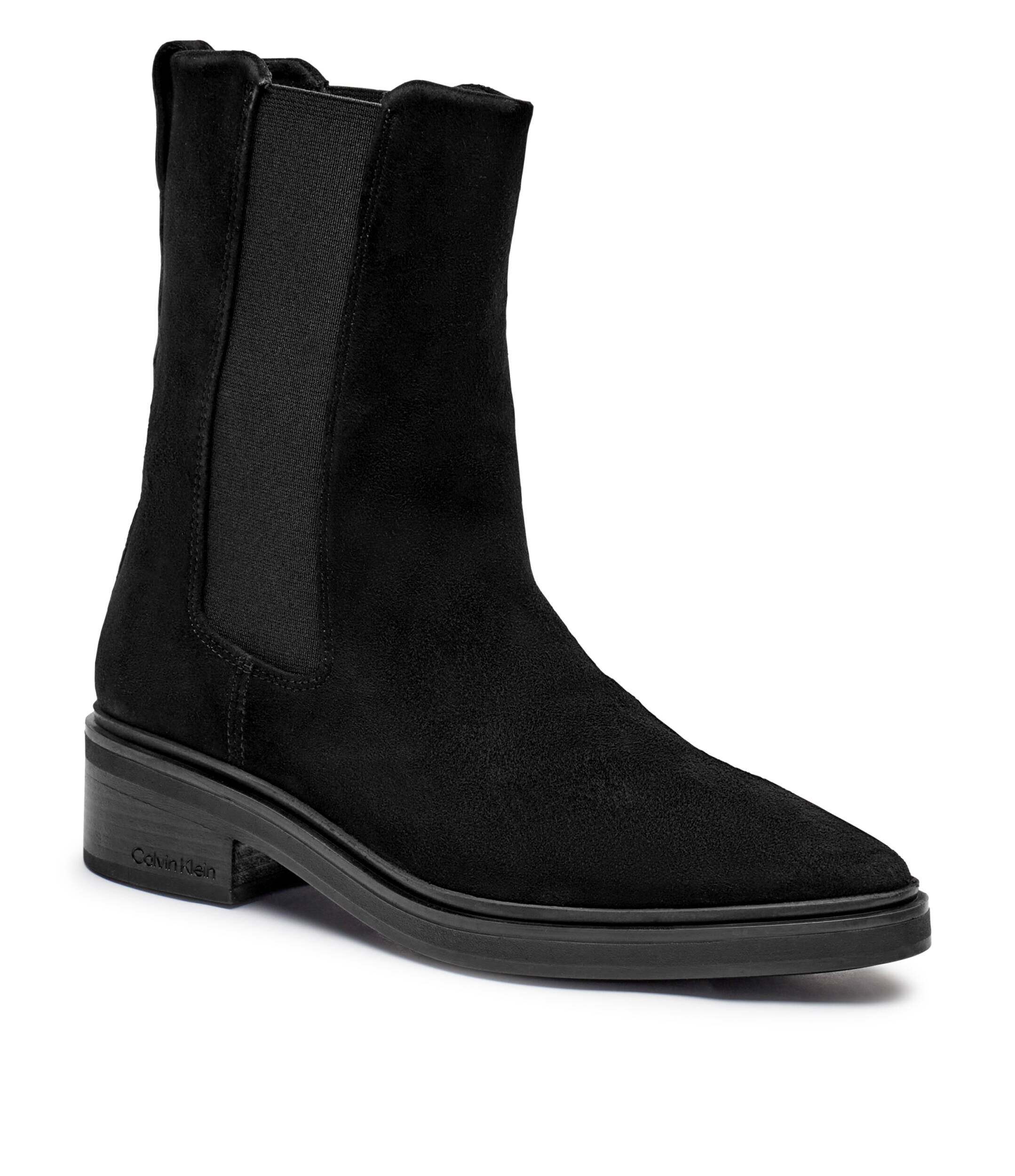 Calvin Klein Ghete chelsea | piele întoarsă