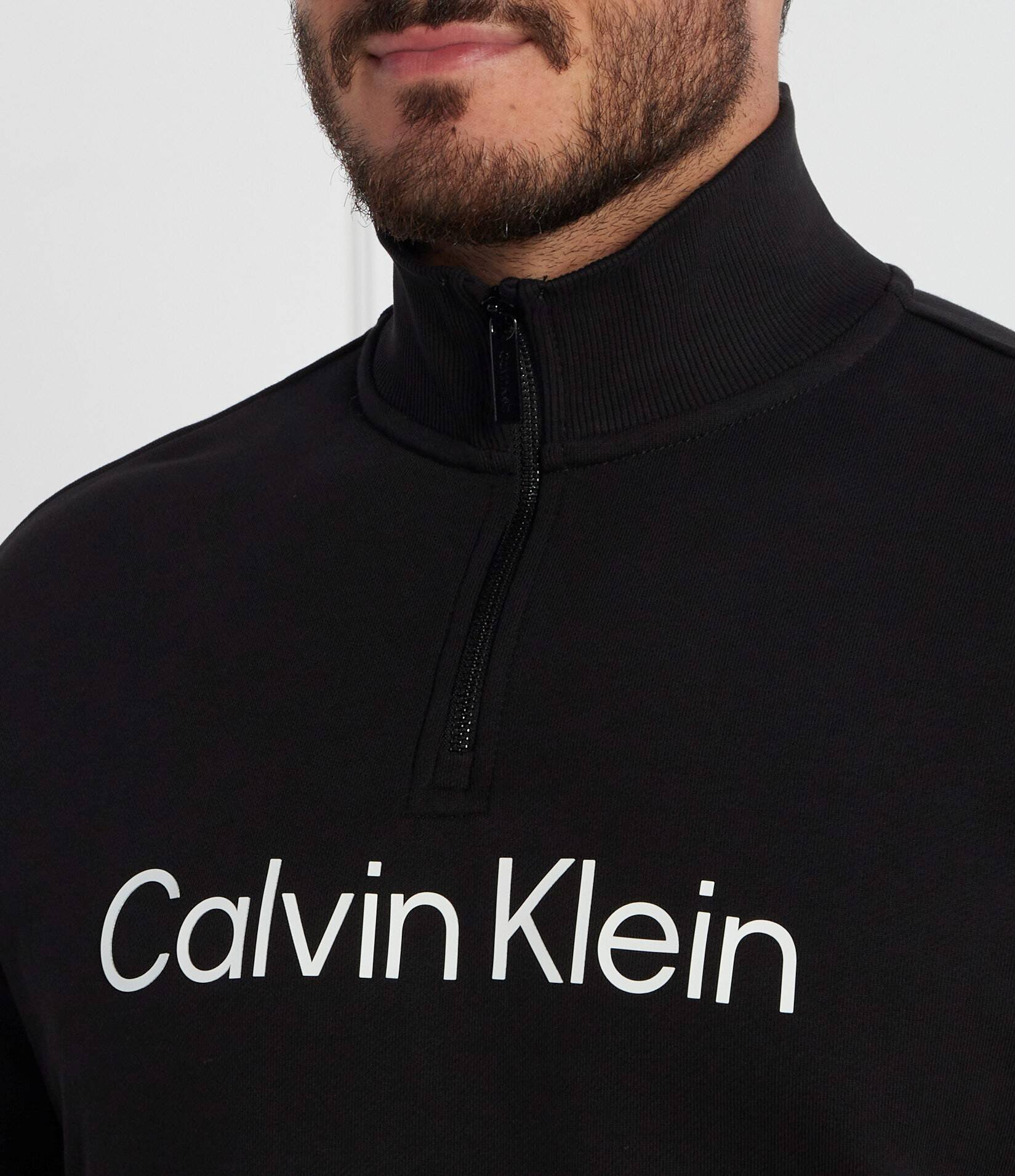 Calvin Klein Hanorac HERO LOGO QUARTER ZIP | Comfort fit