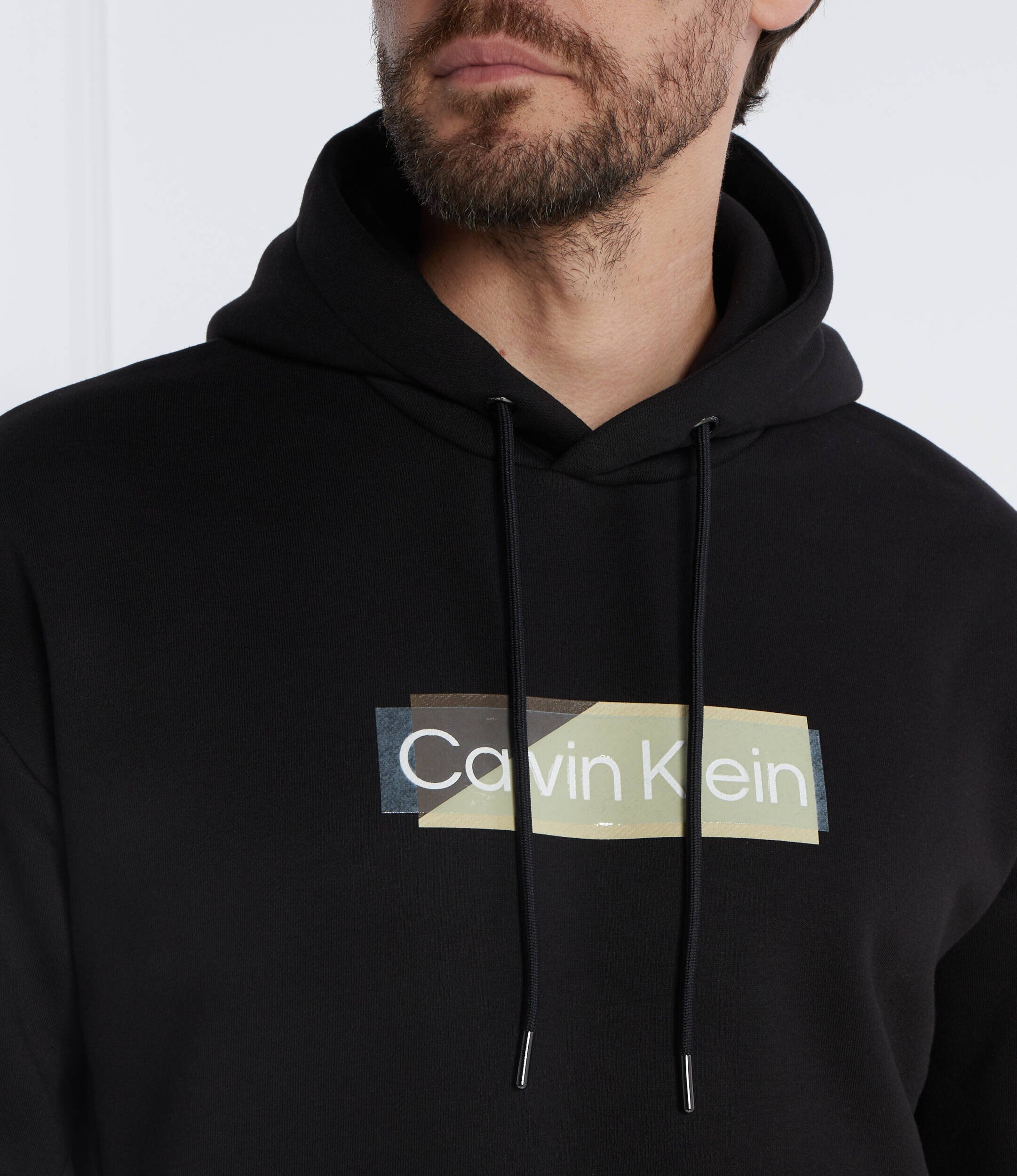 Calvin Klein Hanorac LAYERED GEL LOGO HOODIE | Regular Fit