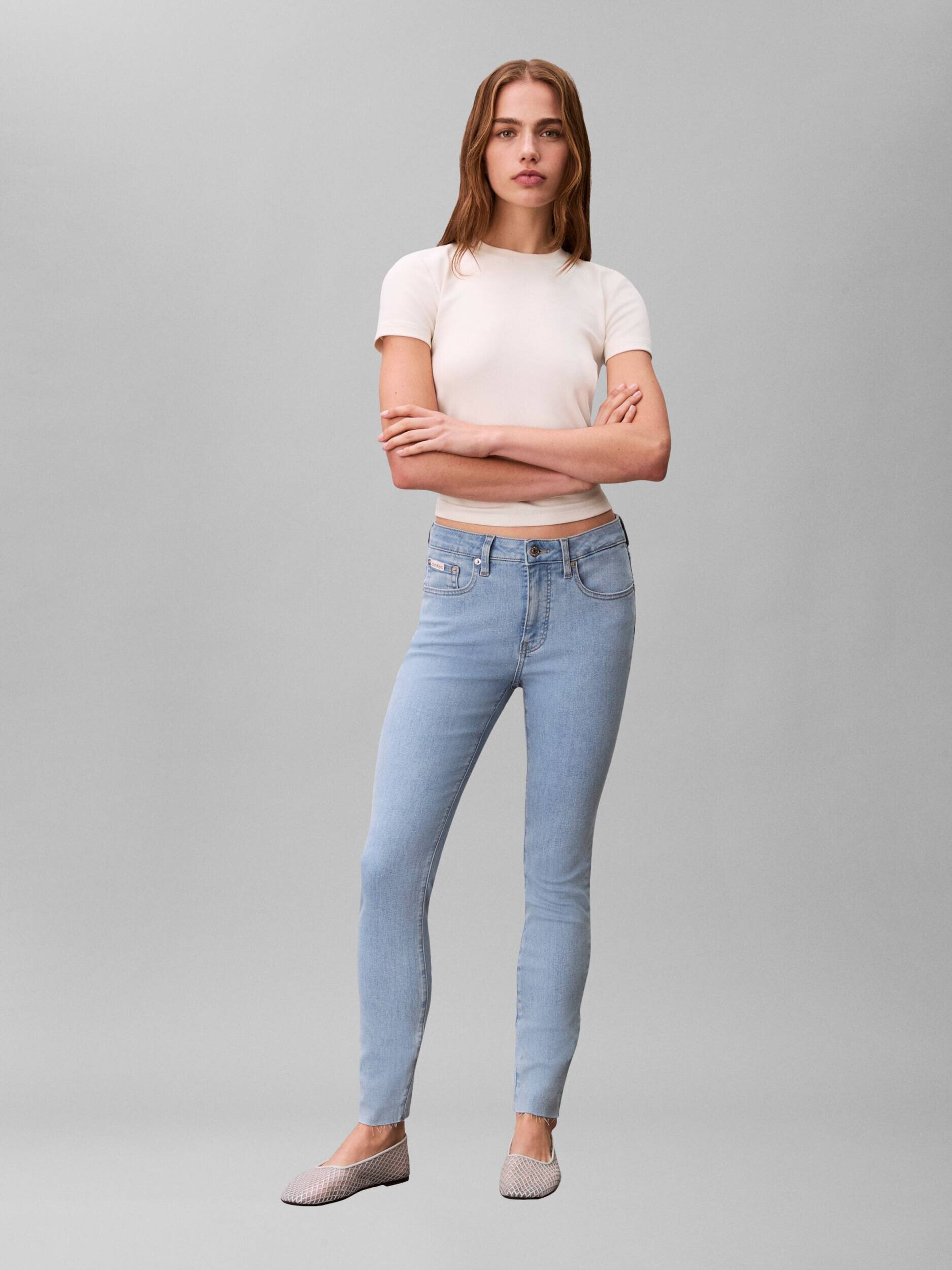 Calvin Klein Jeans Blugi ROBINS EGG | Skinny fit | mid rise