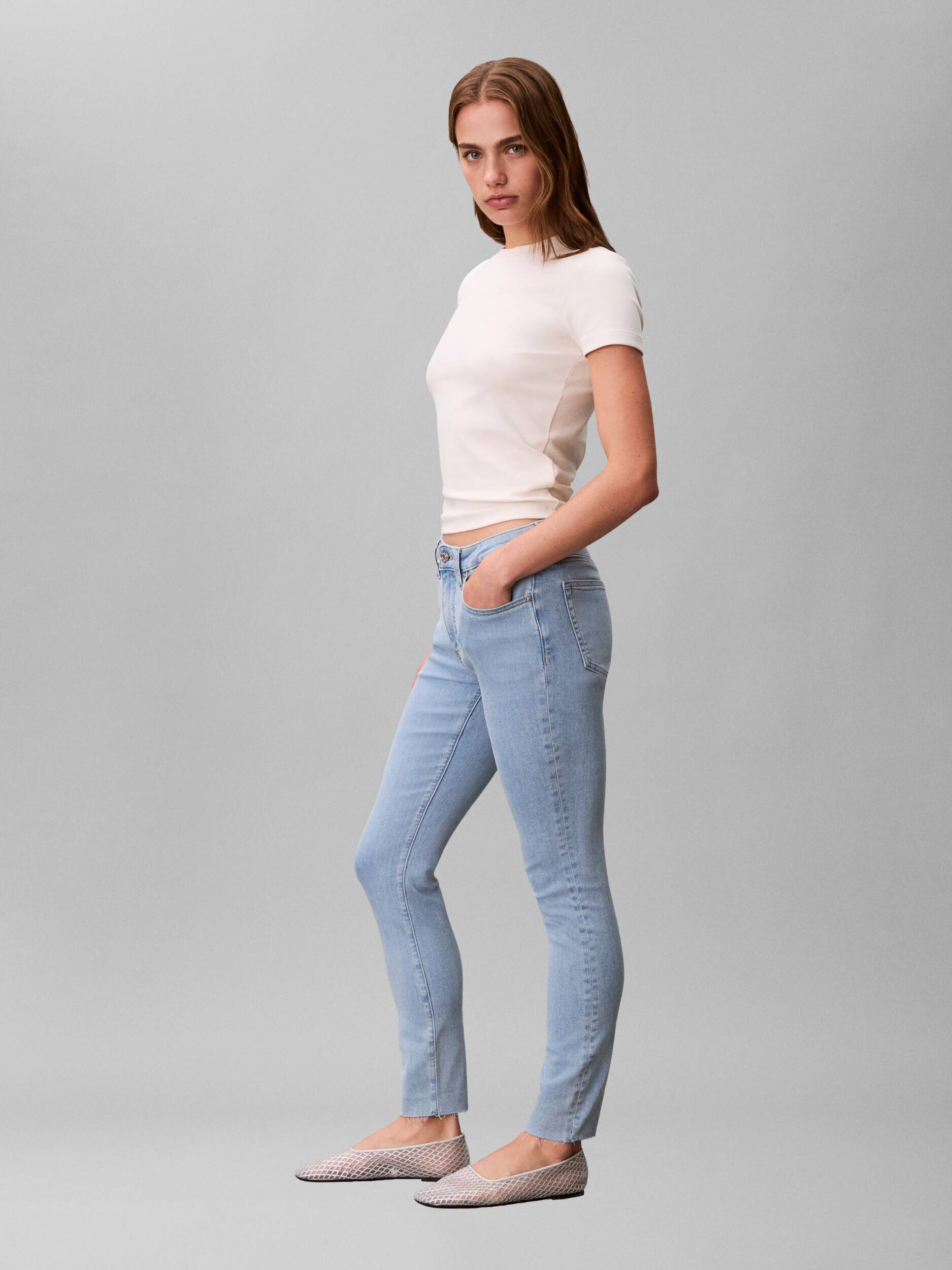 Calvin Klein Jeans Blugi ROBINS EGG | Skinny fit | mid rise