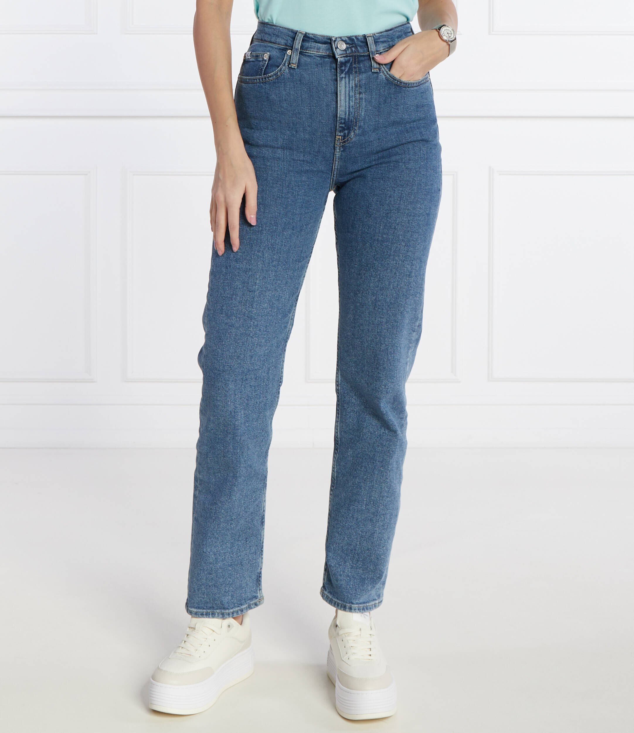 Calvin Klein Jeans Blugi | Straight fit | high rise