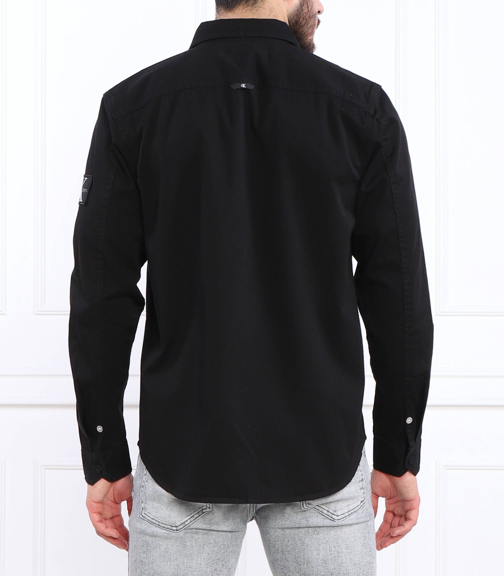 Calvin Klein Jeans Cămașă MONOLOGO BADGE | Relaxed fit