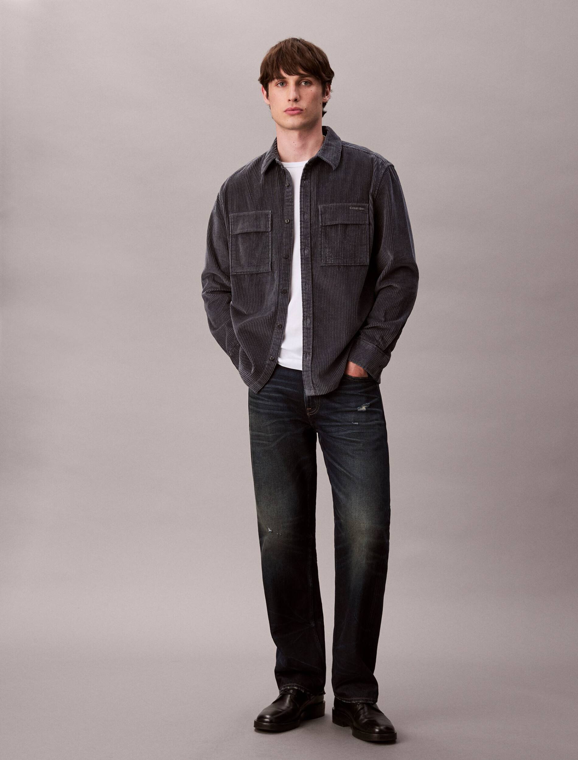 Calvin Klein Jeans Cămașă | Relaxed fit | catifea reiată