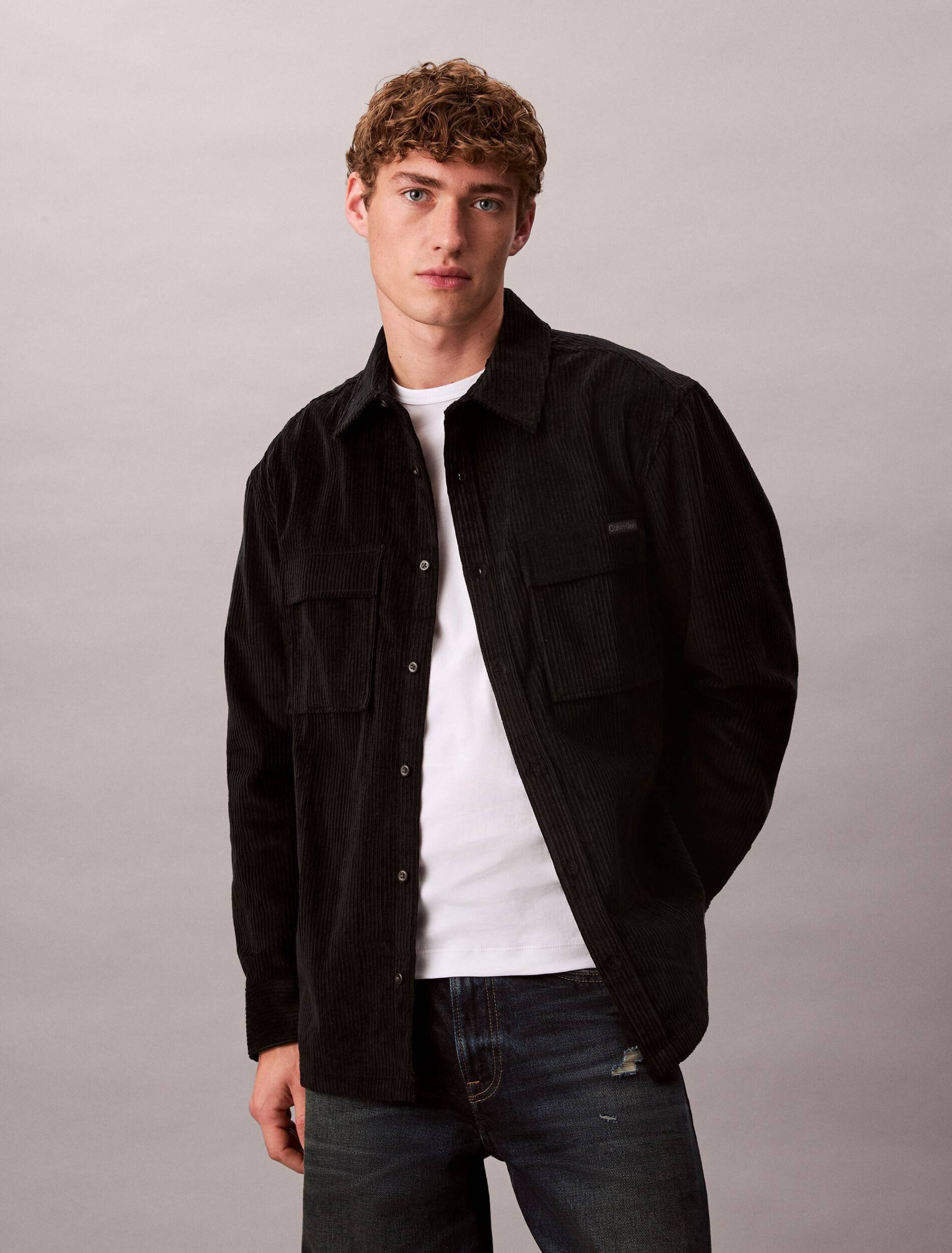Calvin Klein Jeans Cămașă | Relaxed fit | catifea reiată
