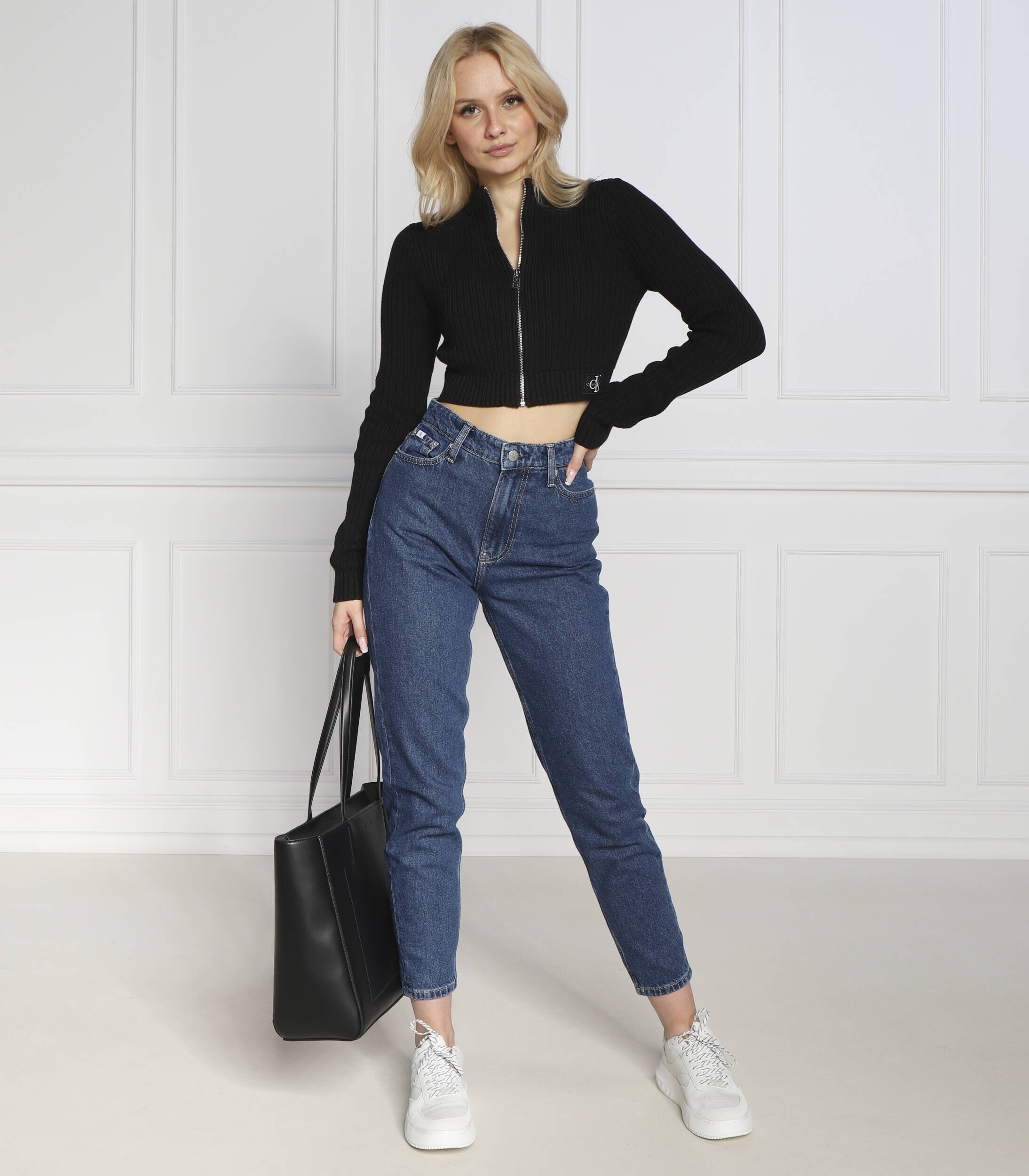 Calvin Klein Jeans Cardigan BADGE | Cropped Fit