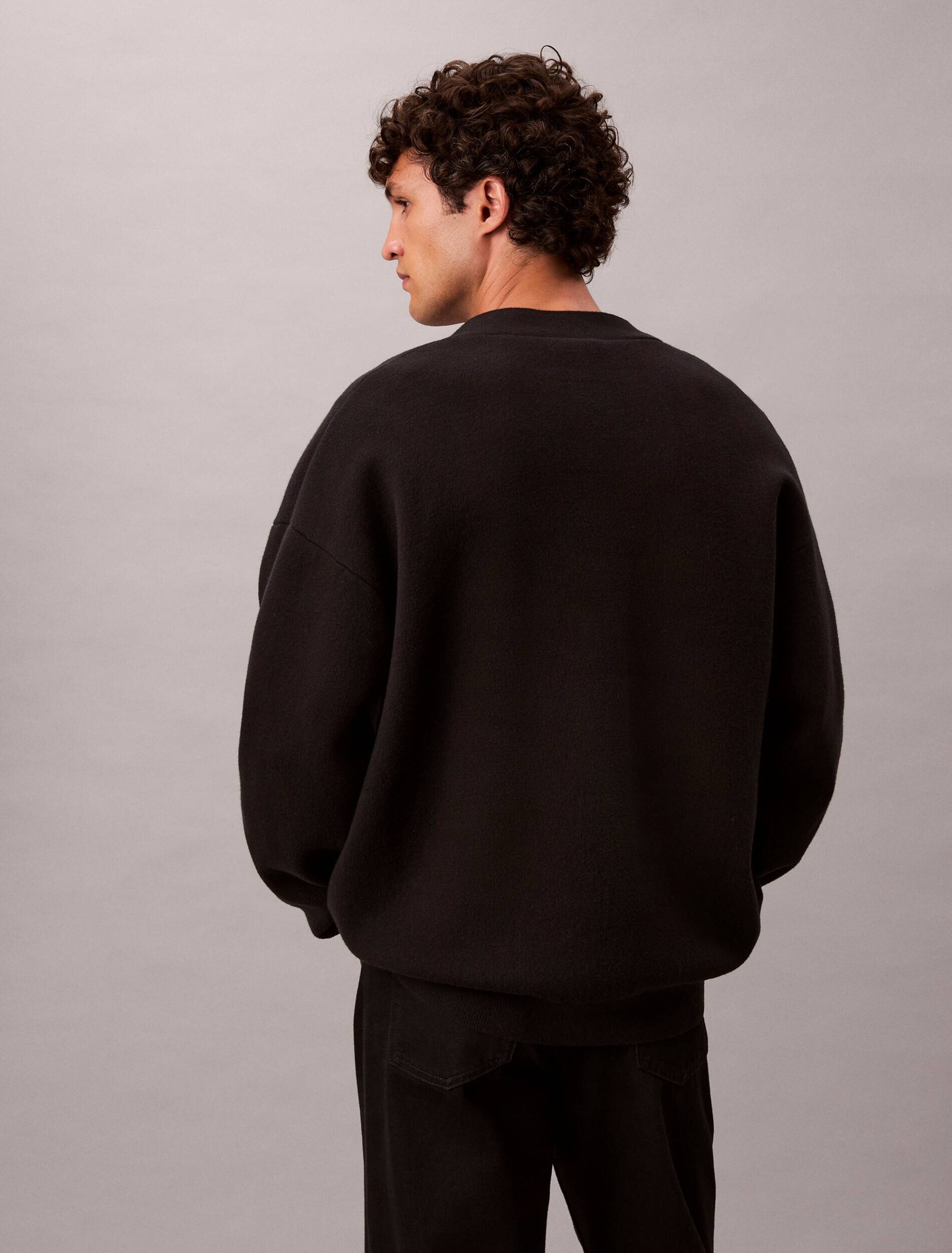 Calvin Klein Jeans Cardigan | Loose fit cu adaos de cașmir