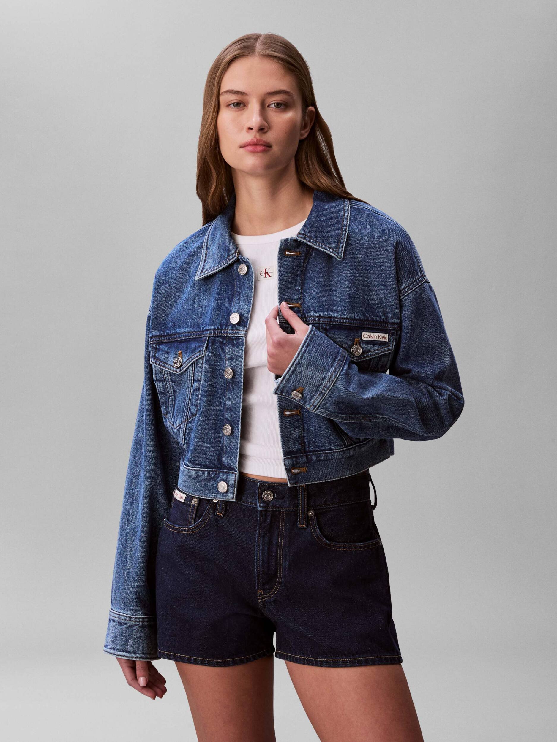Calvin Klein Jeans De blugi geacă | Cropped Fit