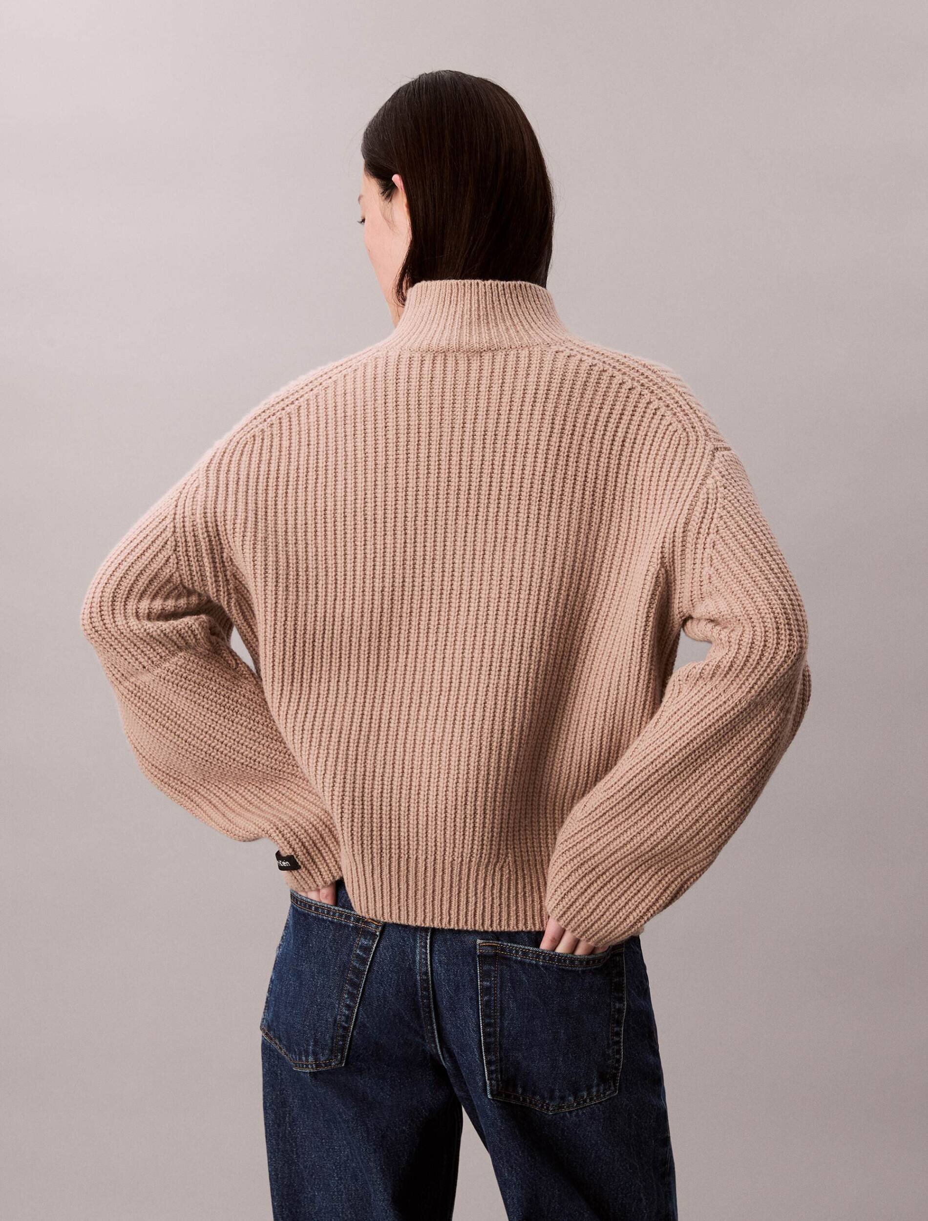 Calvin Klein Jeans De lână guler înalt | Relaxed fit