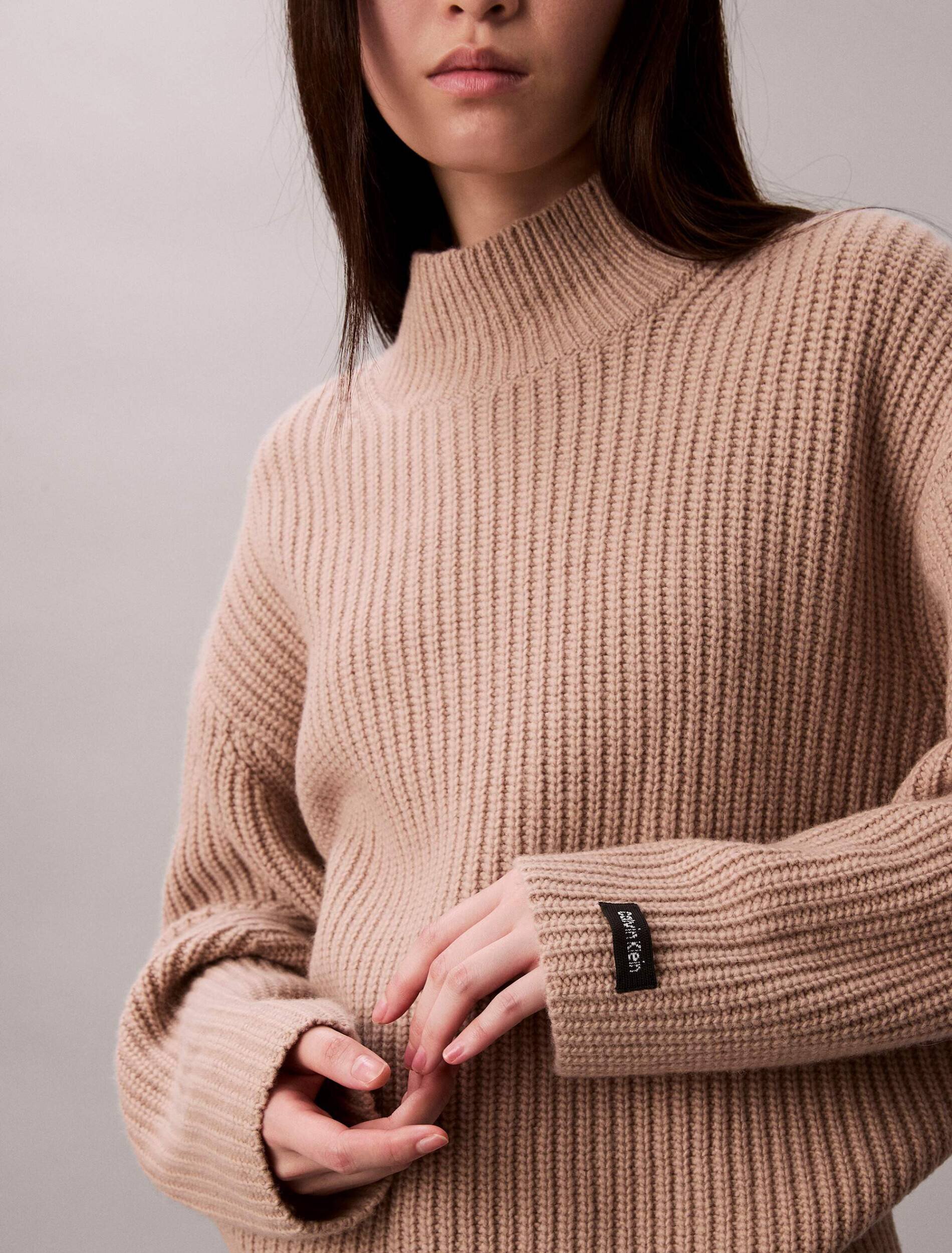 Calvin Klein Jeans De lână guler înalt | Relaxed fit