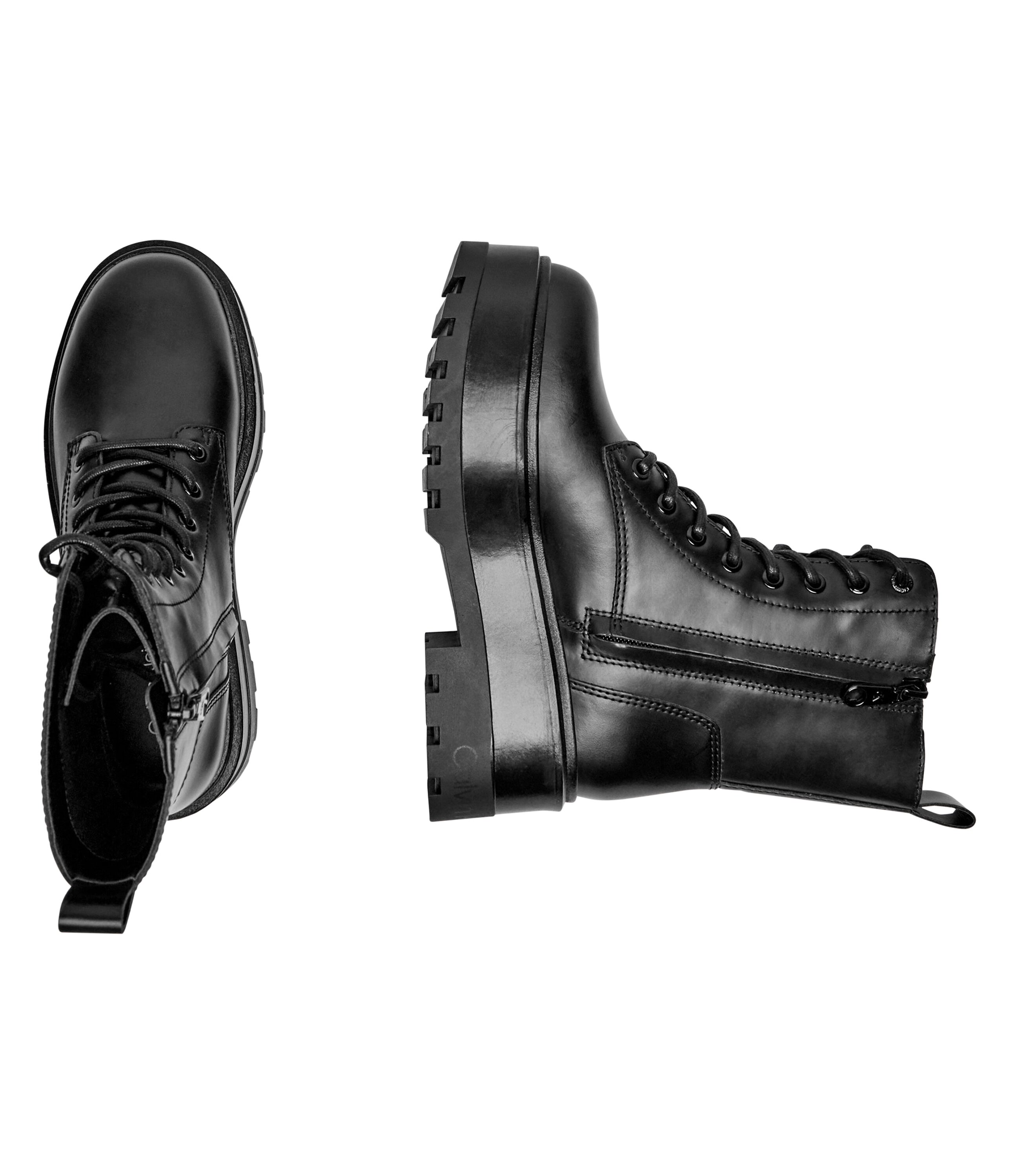 Calvin Klein Jeans De piele botine cu platformă