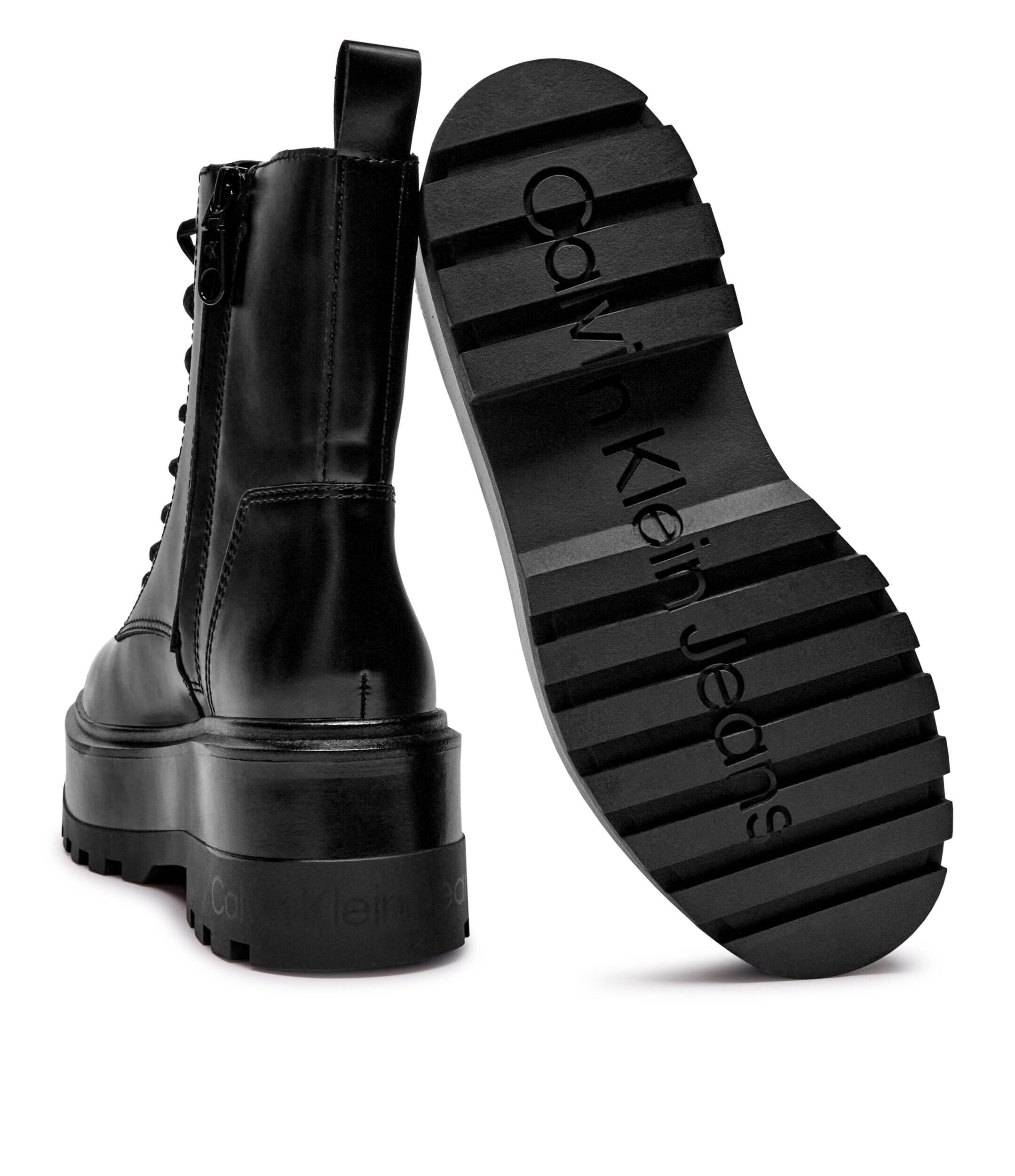 Calvin Klein Jeans De piele botine cu platformă