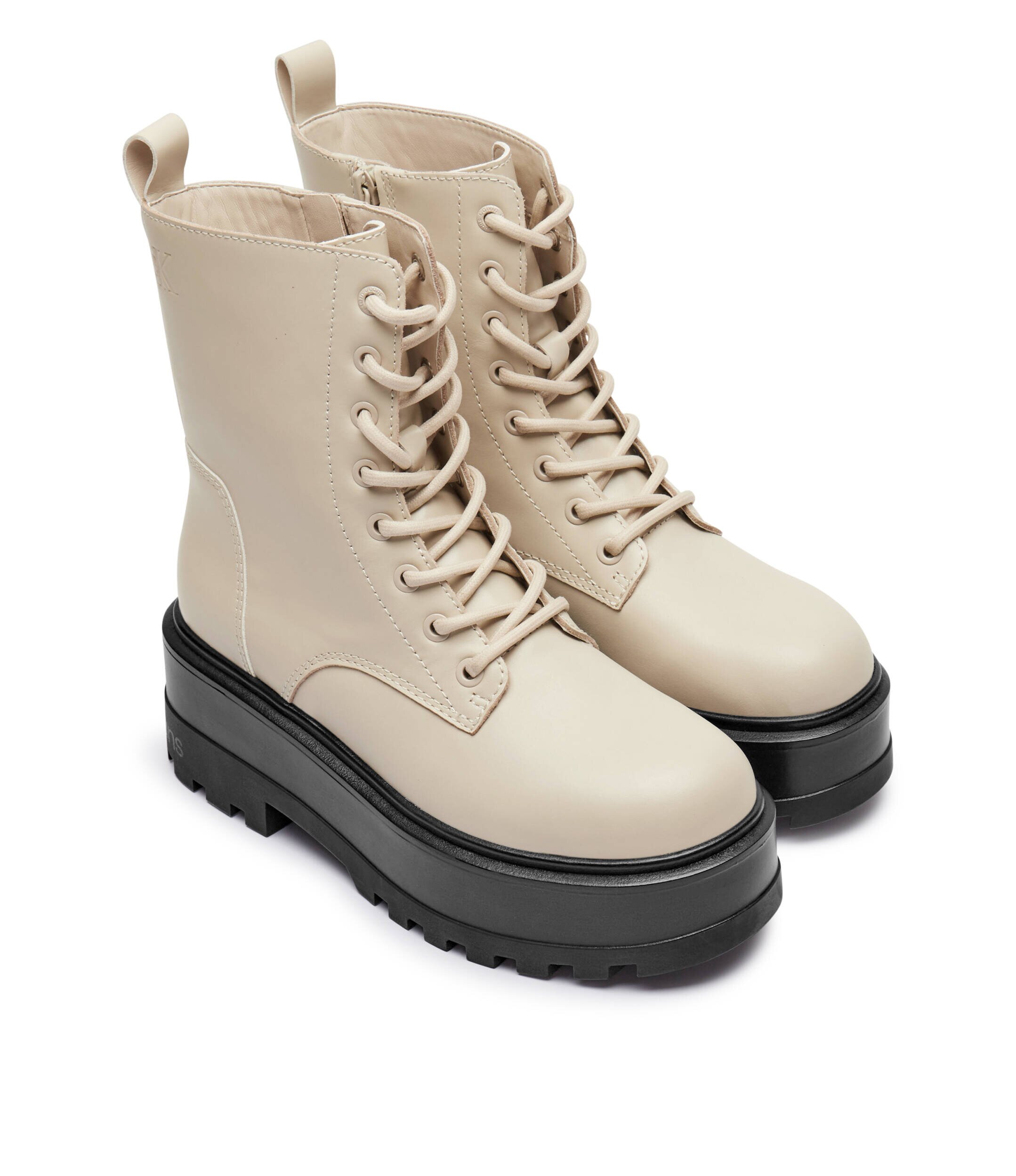 Calvin Klein Jeans De piele botine cu platformă