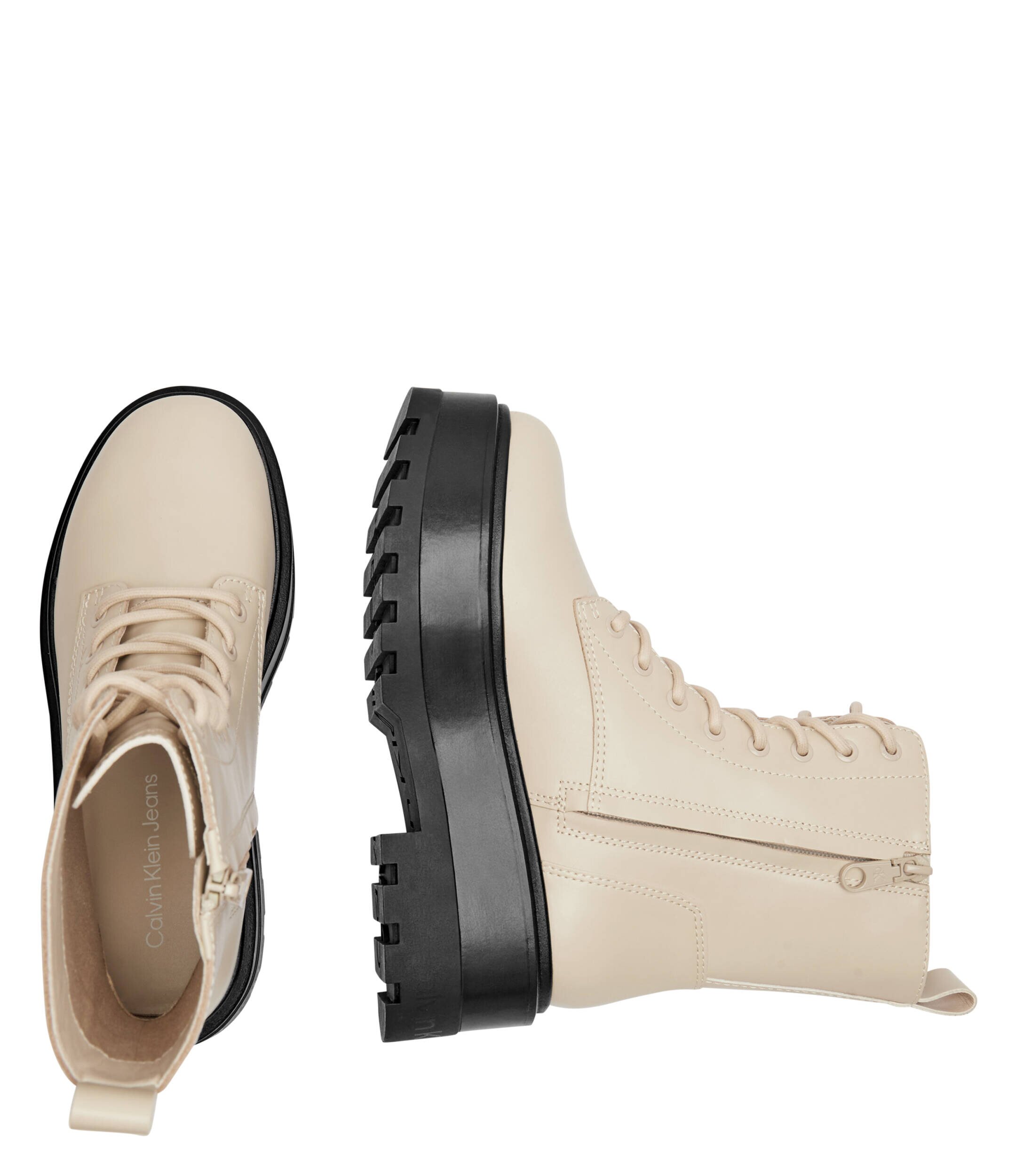 Calvin Klein Jeans De piele botine cu platformă