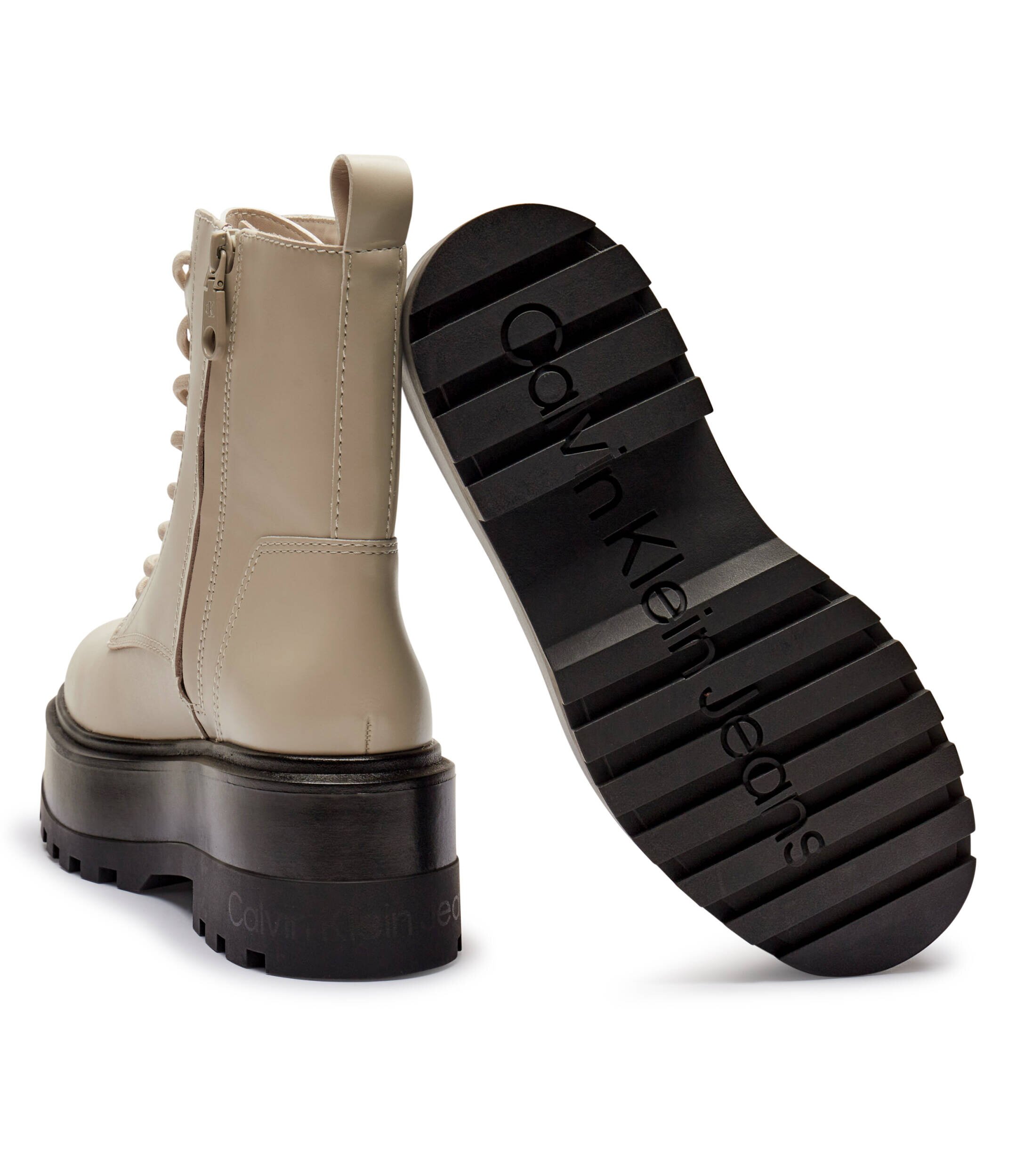 Calvin Klein Jeans De piele botine cu platformă