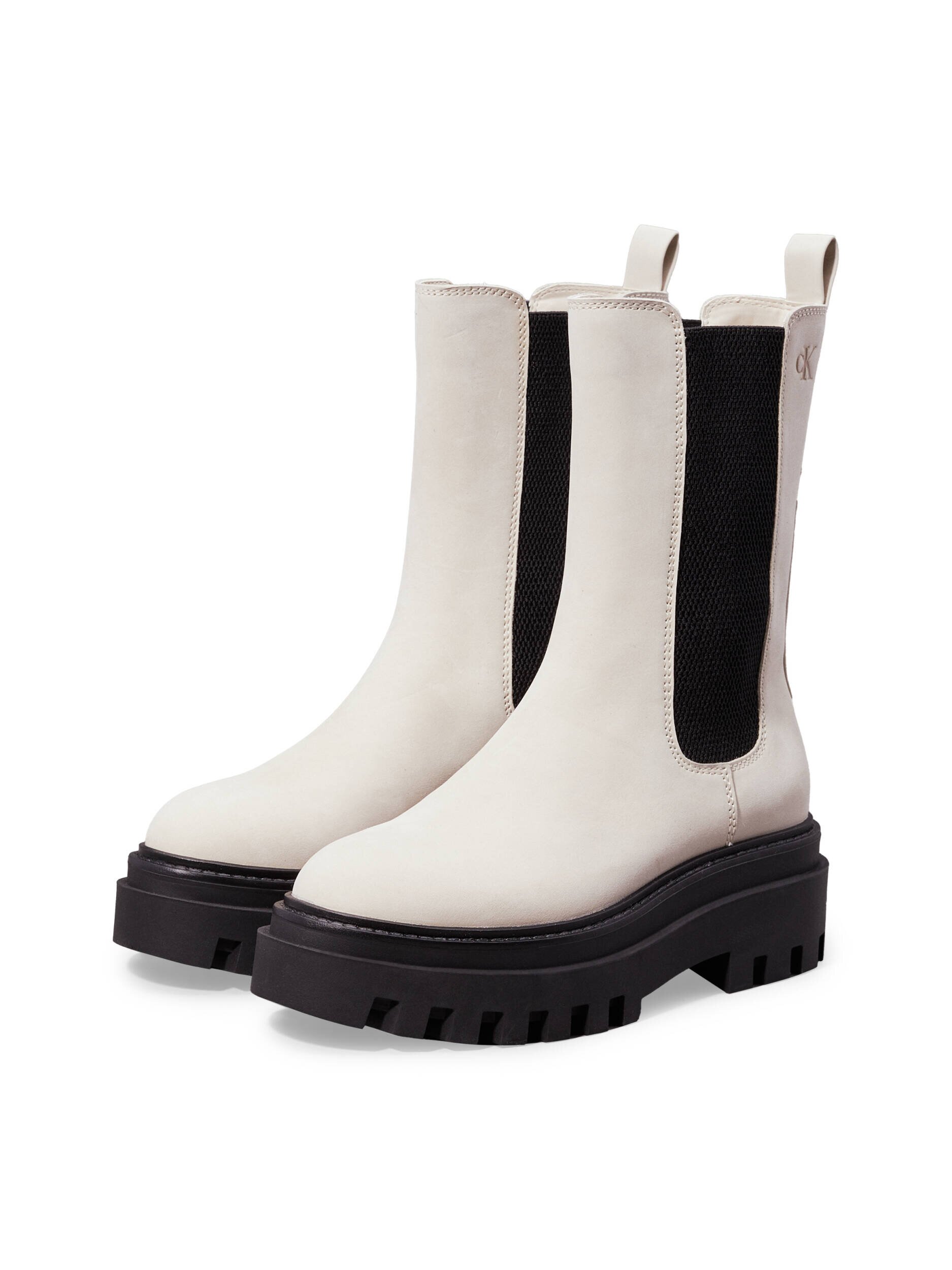 Calvin Klein Jeans De piele botine cu platformă