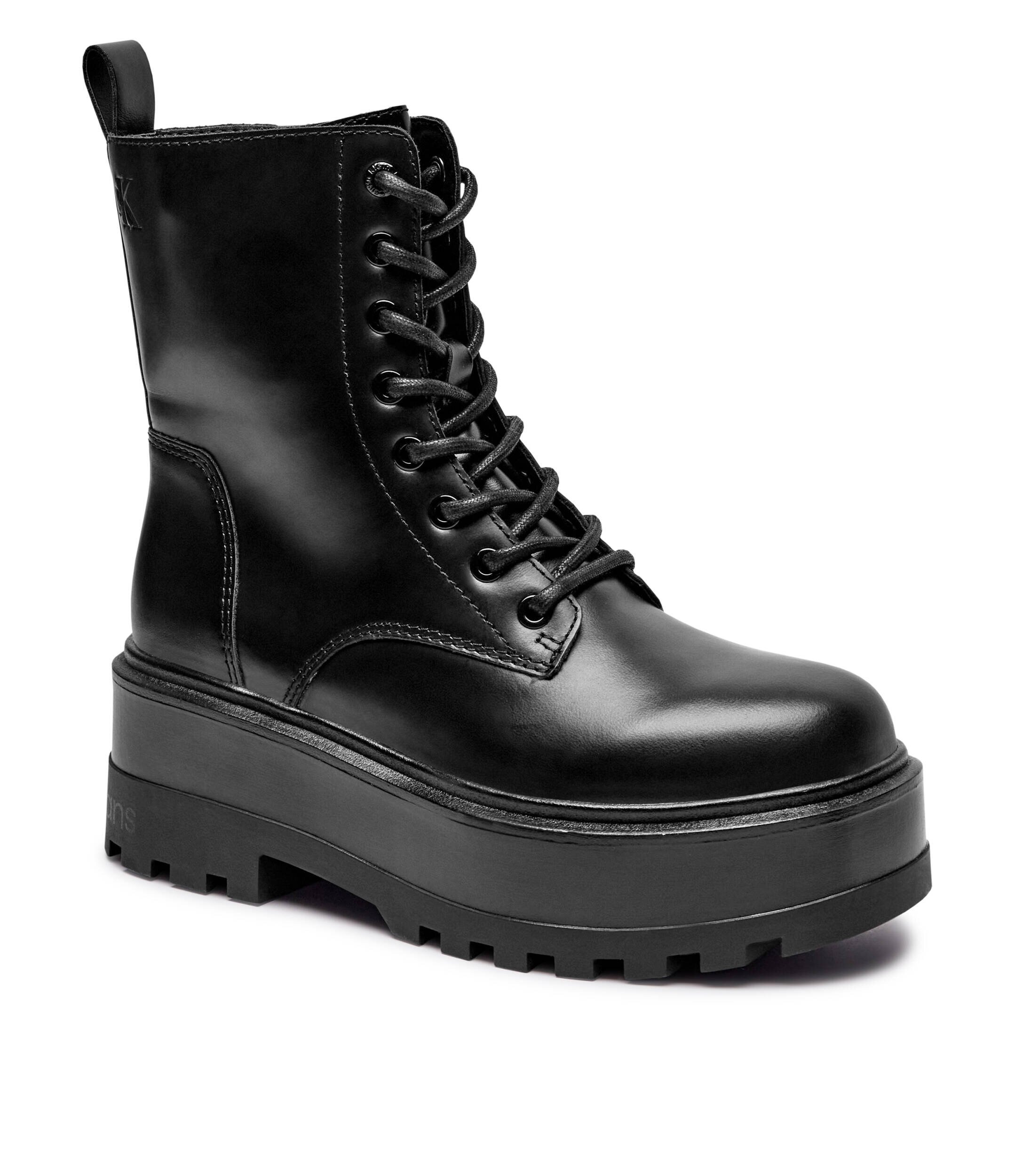 Calvin Klein Jeans De piele botine cu platformă