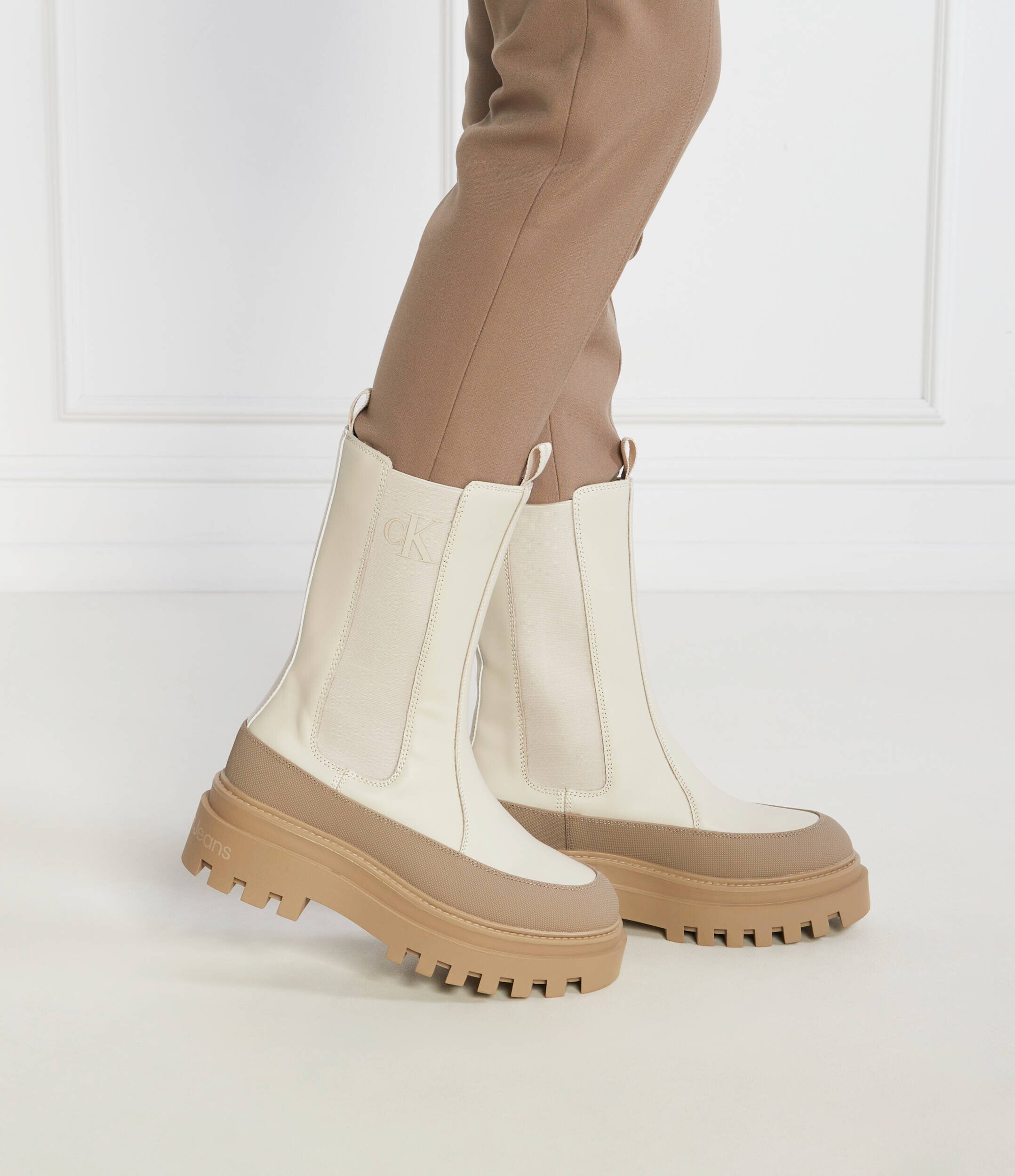 Calvin Klein Jeans De piele ghete chelsea