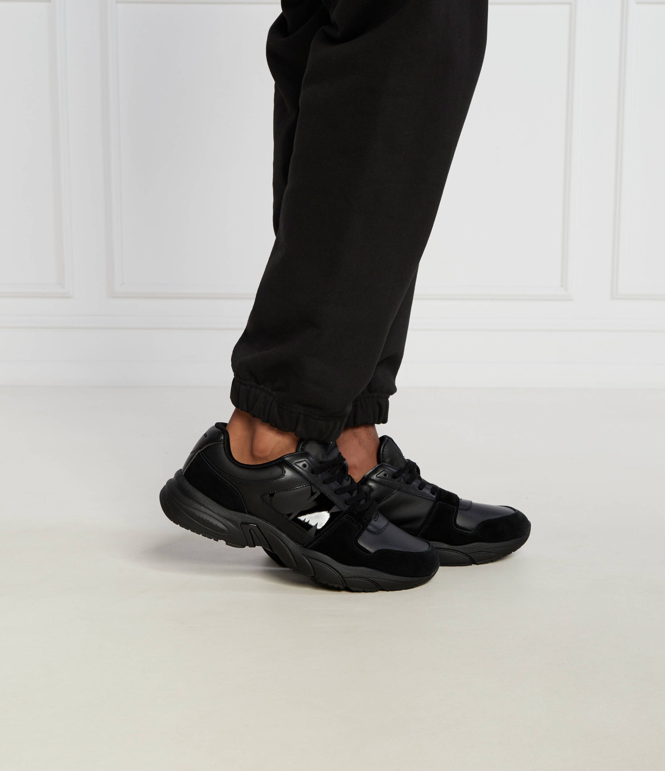 Calvin Klein Jeans De piele sneakers RETRO TENNIS LACEUP