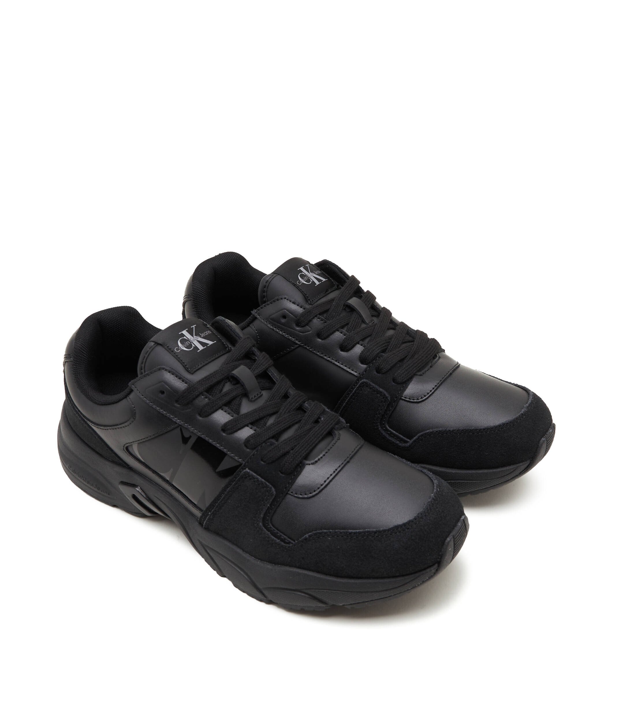 Calvin Klein Jeans De piele sneakers RETRO TENNIS LACEUP