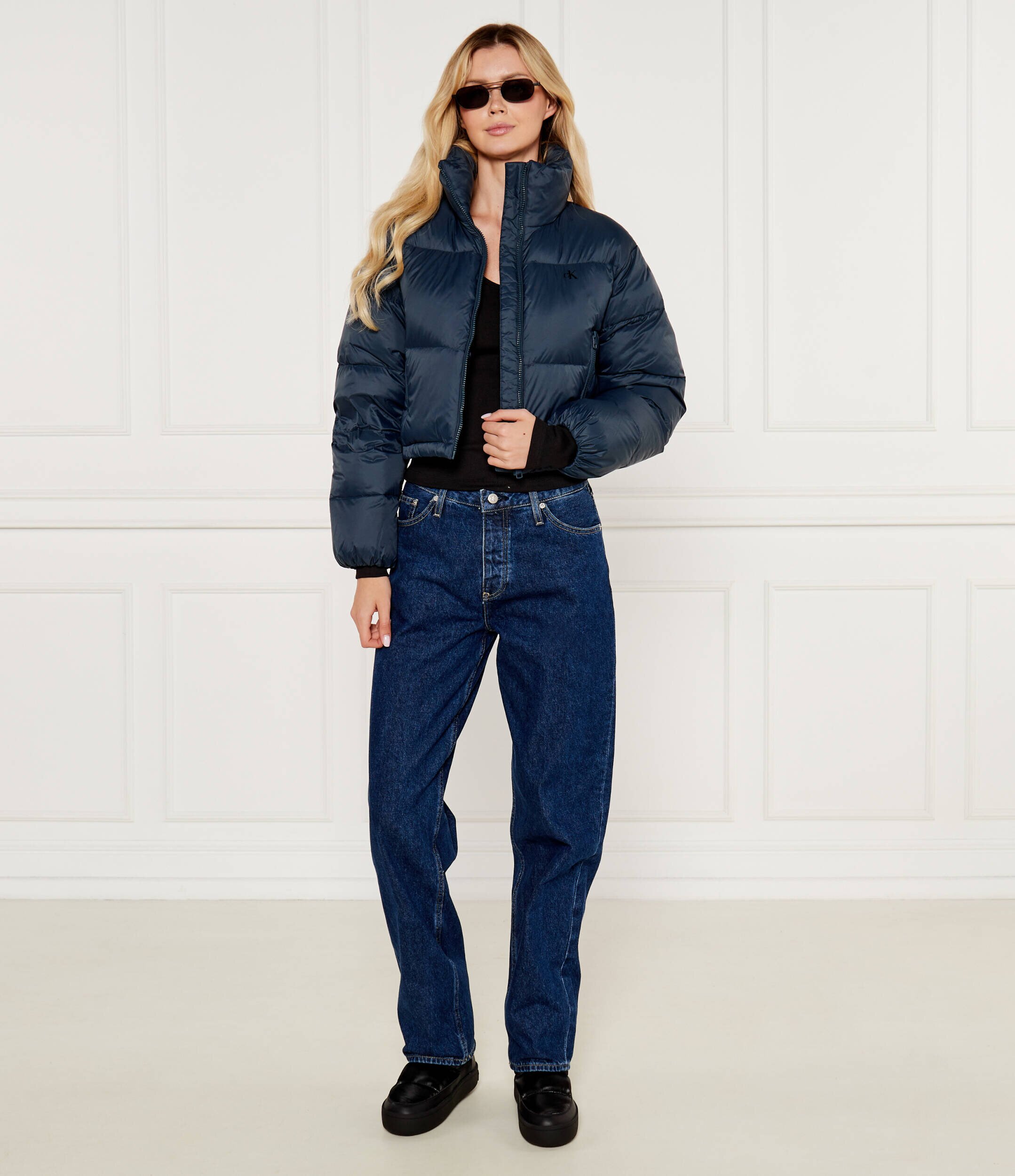 Calvin Klein Jeans De puf geacă | Cropped Fit