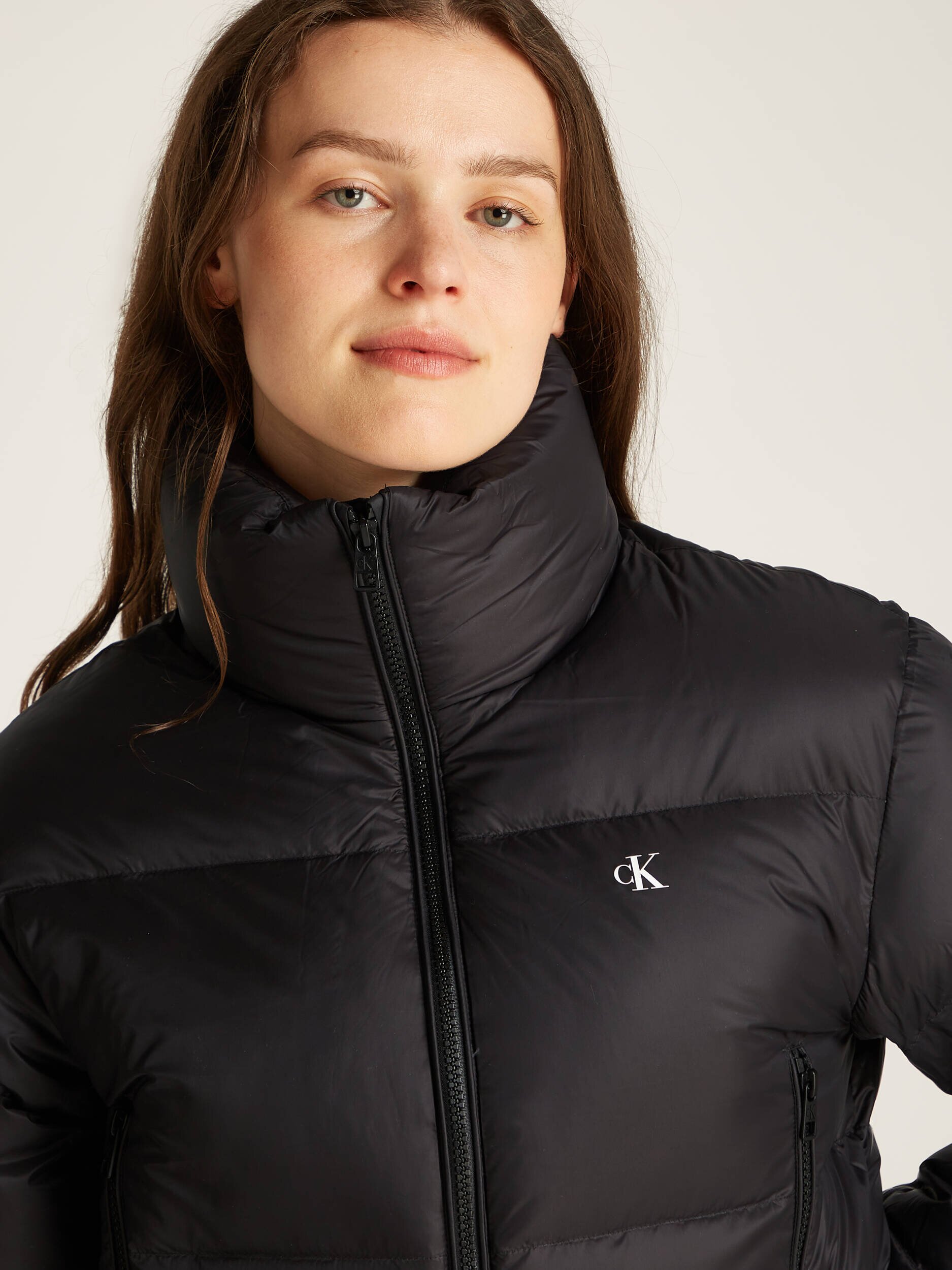 Calvin Klein Jeans De puf geacă | Cropped Fit