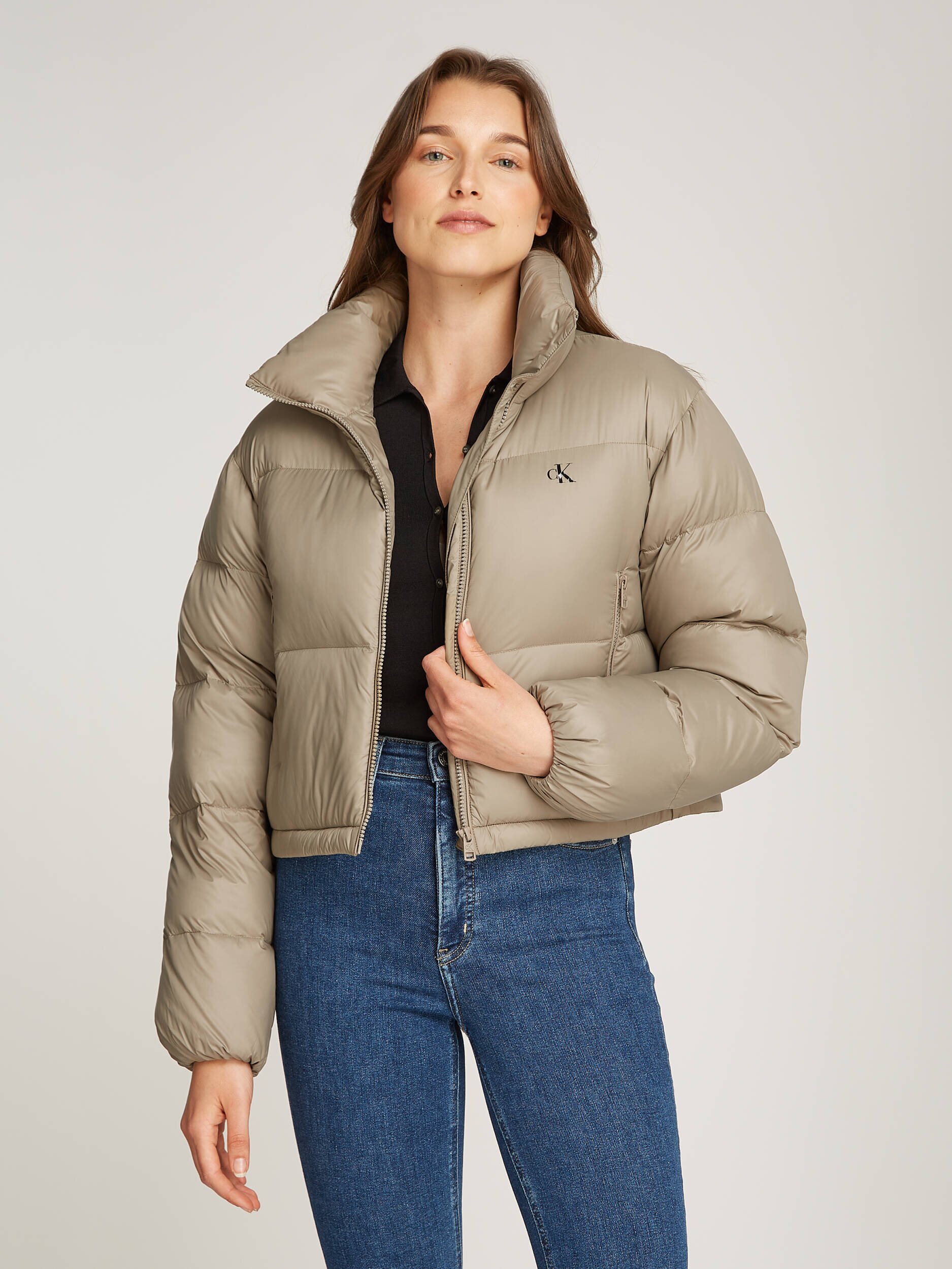 Calvin Klein Jeans De puf geacă | Cropped Fit